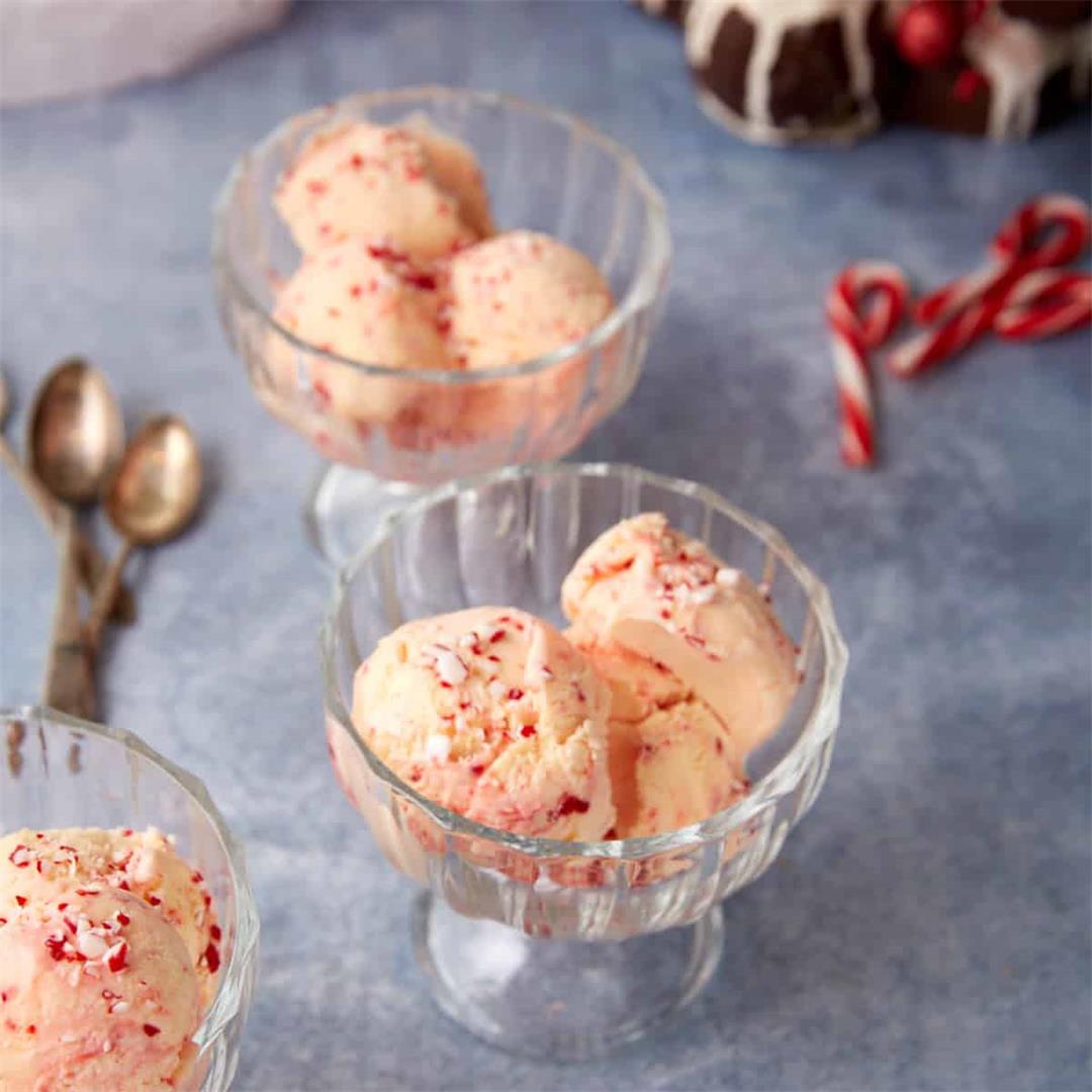 Homemade Peppermint Ice Cream