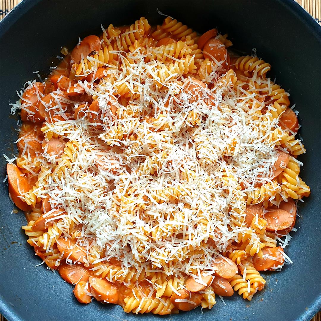 Hot Dog Pasta