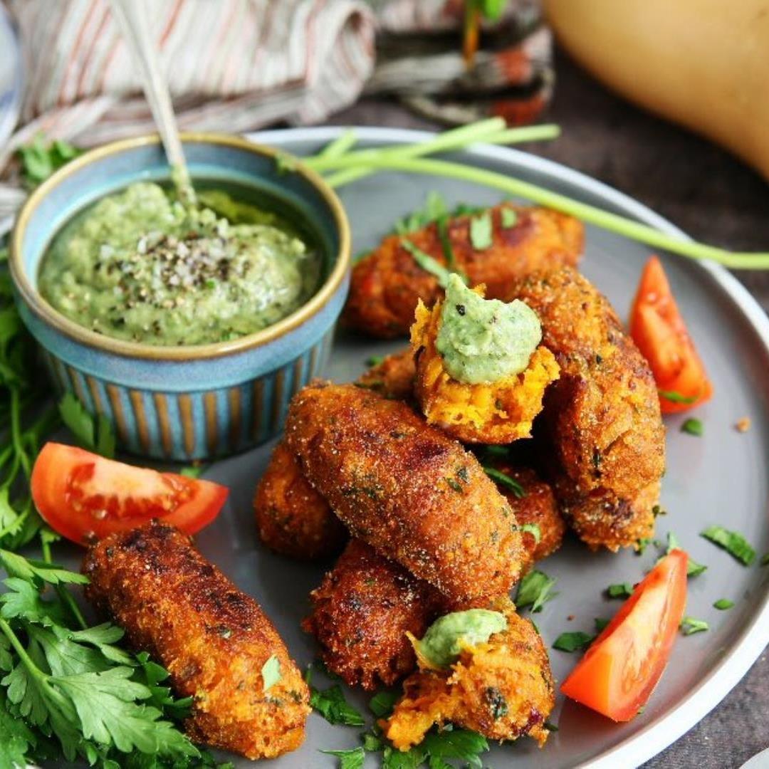 Pumpkin Kofta with Avocado Sauce