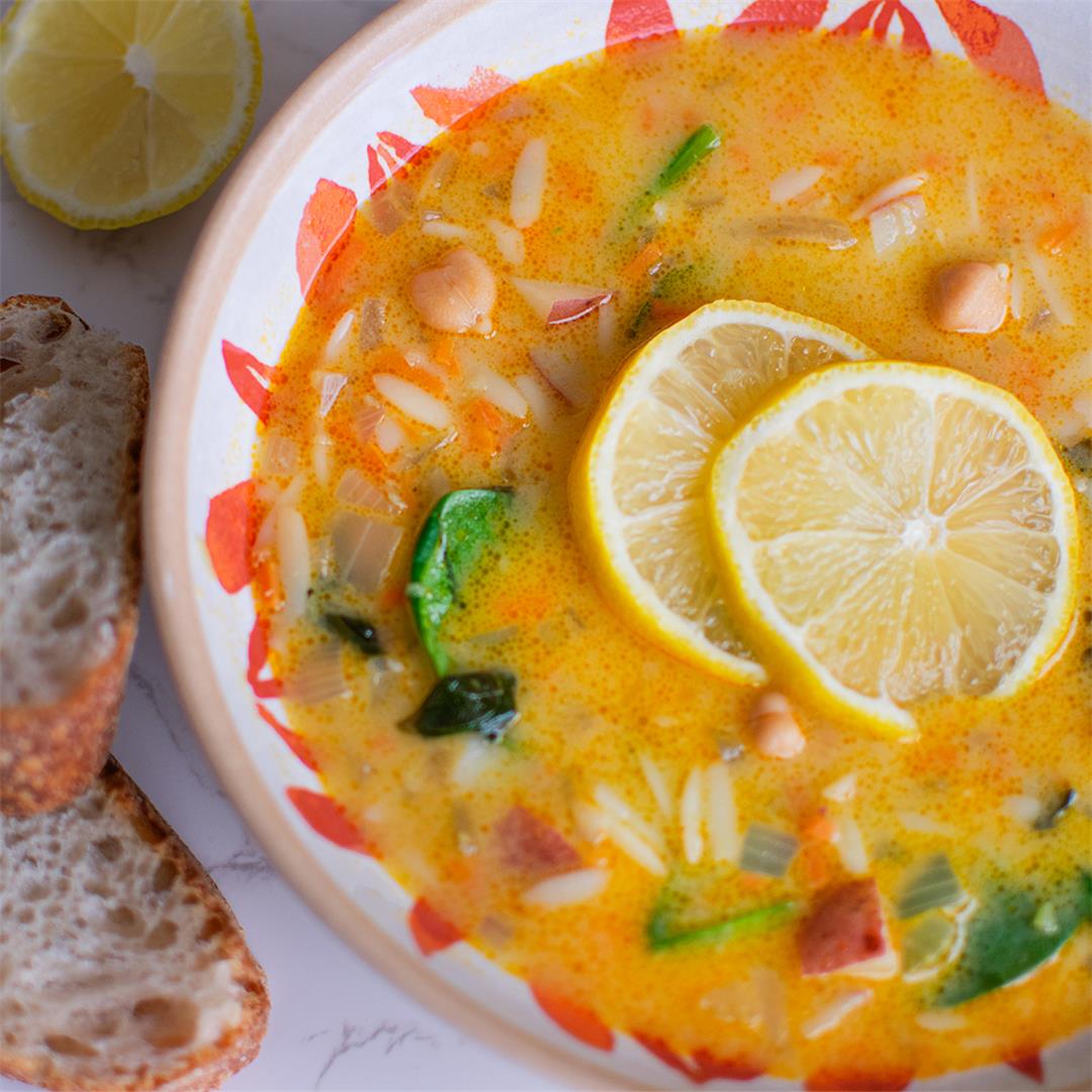 Lemon Orzo Immune Boosting Soup