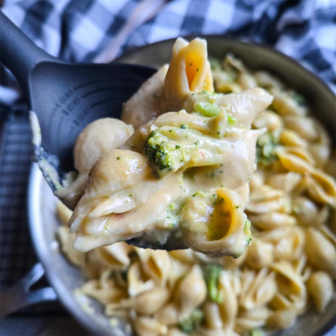 Stove-Top Cheesy Broccoli Shells