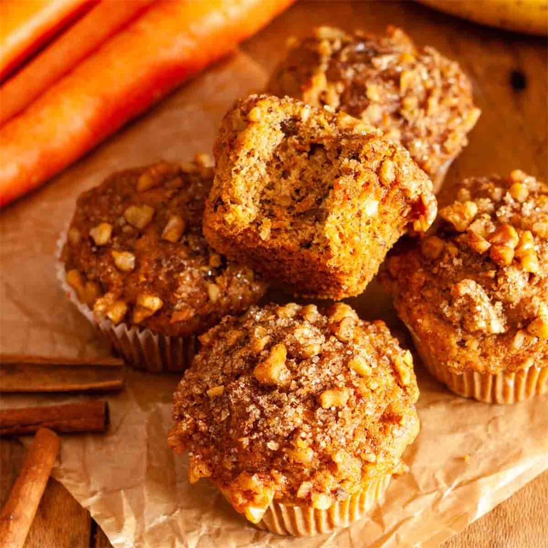 Easy Banana and Carrot Muffins