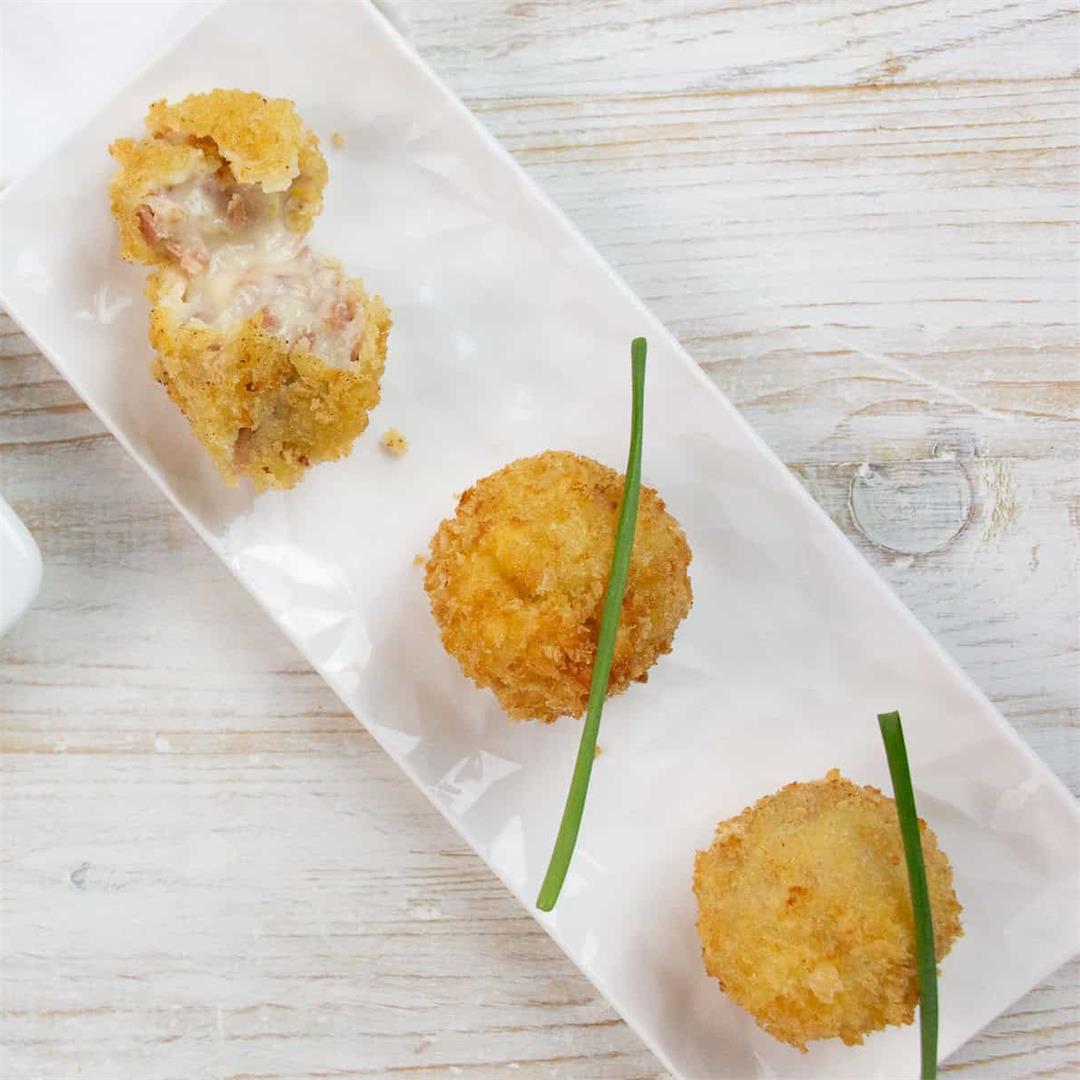 Spanish Ham Croquettes (Deep Fried and Air Fried)