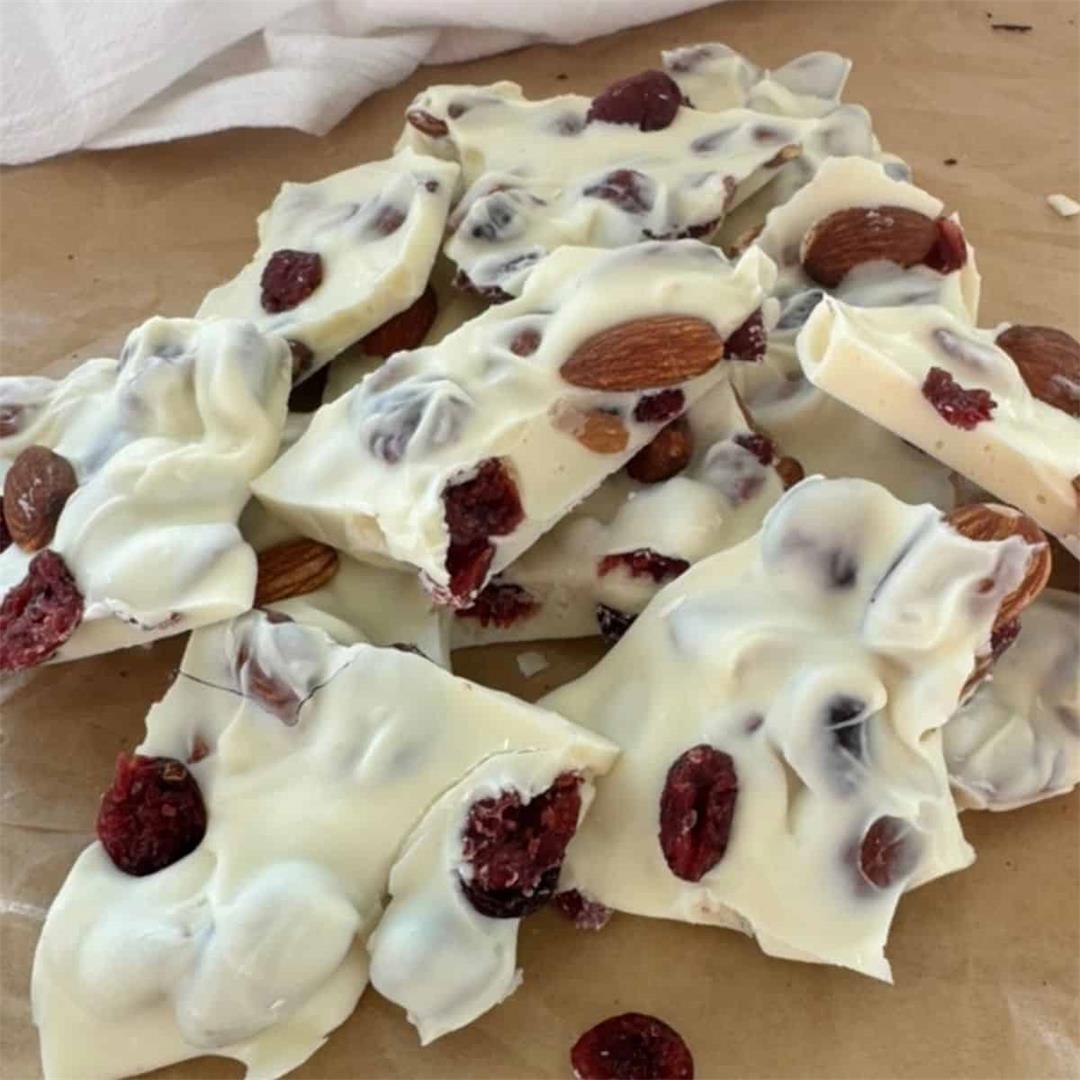 White Chocolate Almond Bark