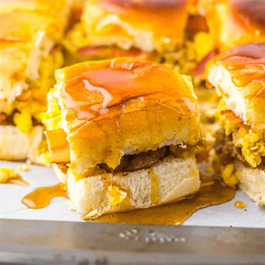 French Toast Breakfast Sliders