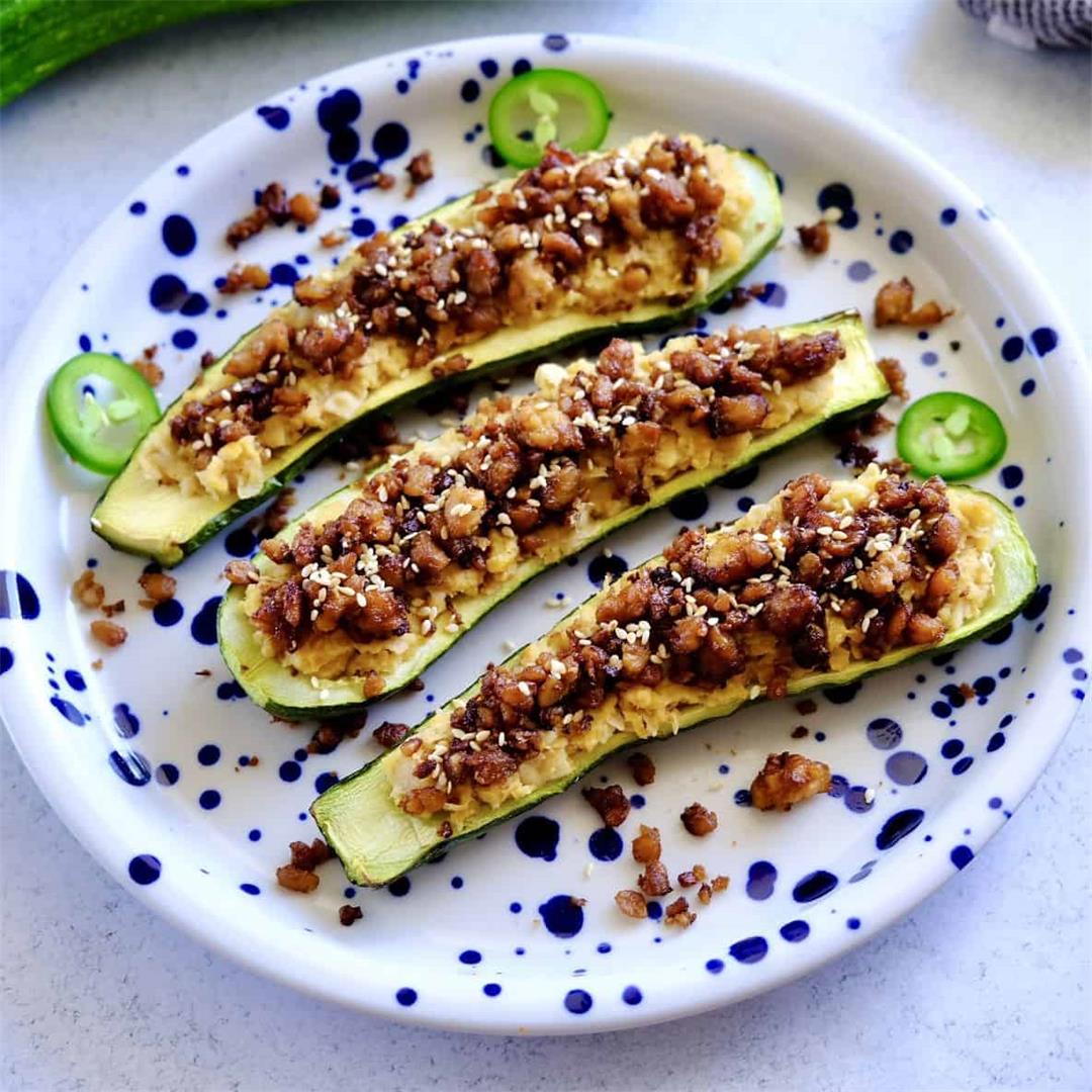 Stuffed courgette