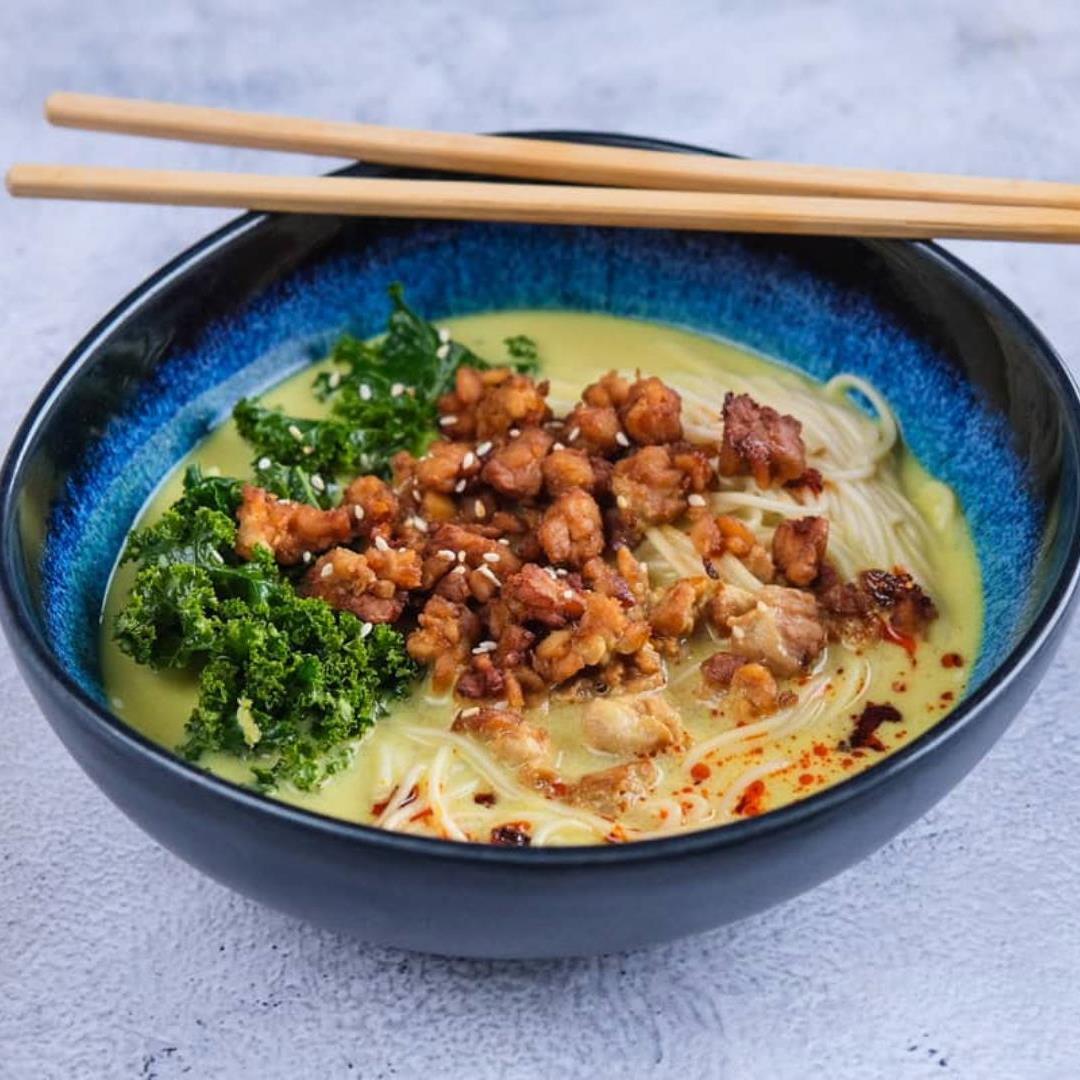 Air fryer tempeh topping