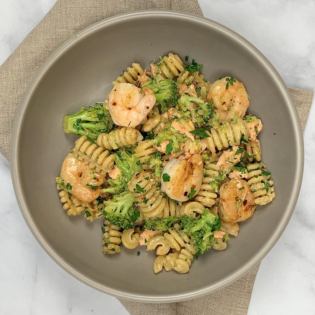 Salmon and Shrimp Pasta – A Gourmet Food Blog