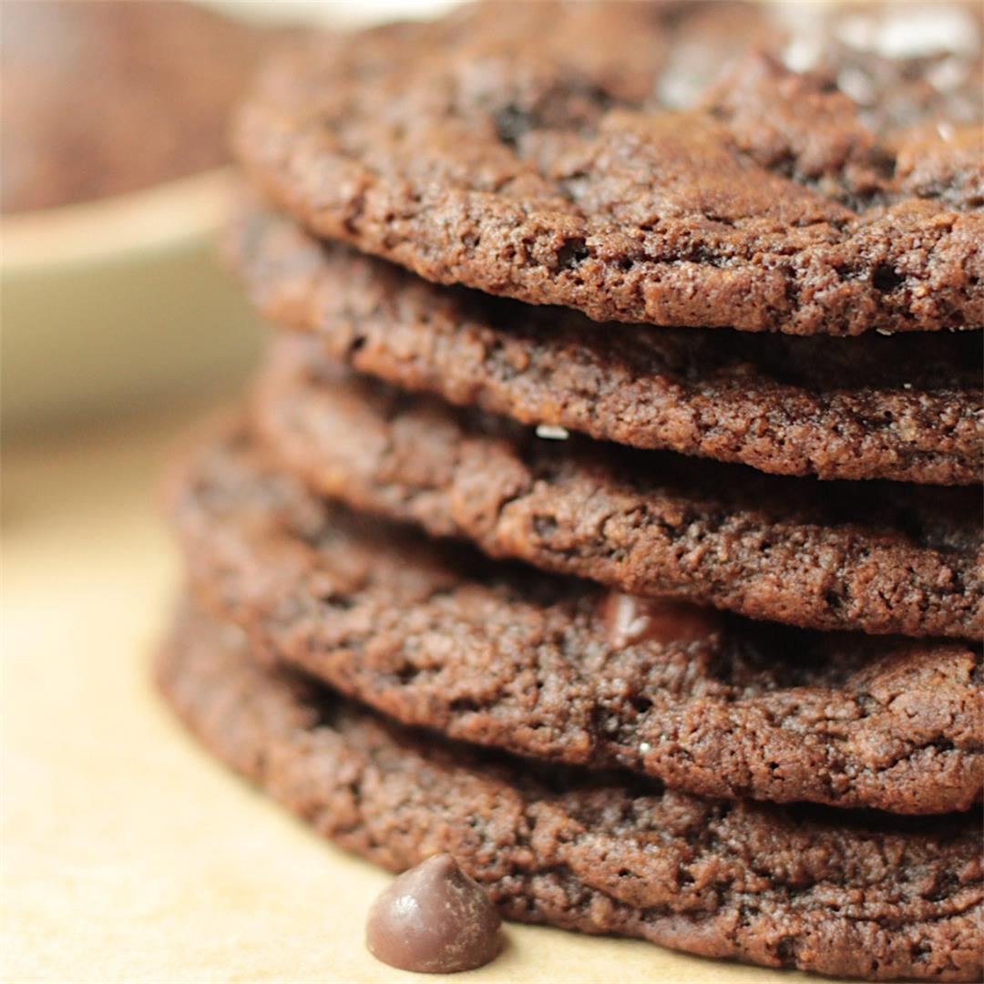 Vegan Double Chocolate Cookies