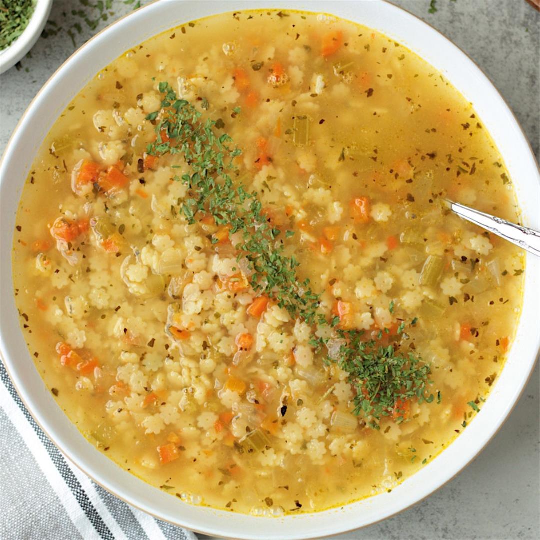 Vegan Pastina Soup