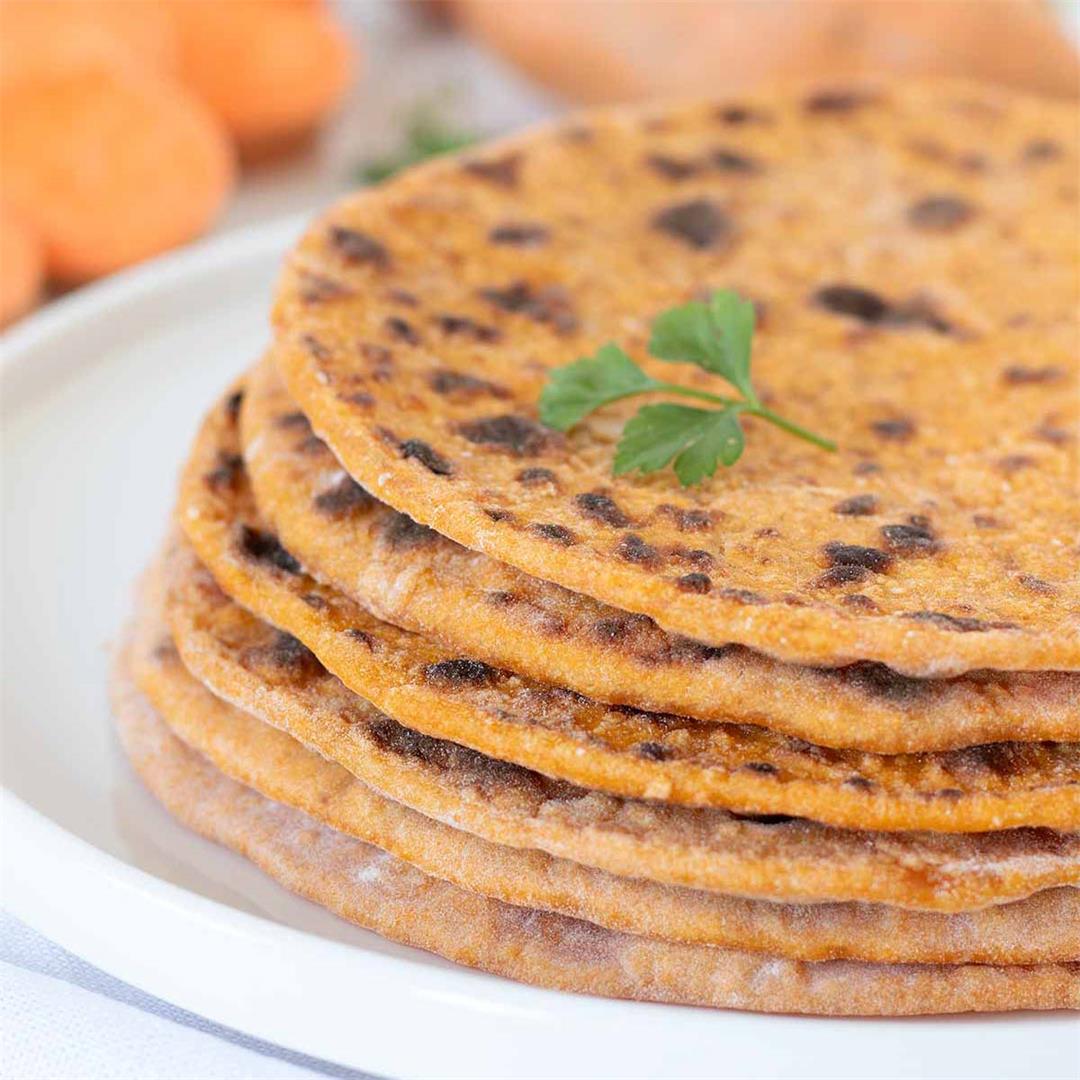 Sweet Potato Tortillas (2 Ingredient Vegan Wraps)