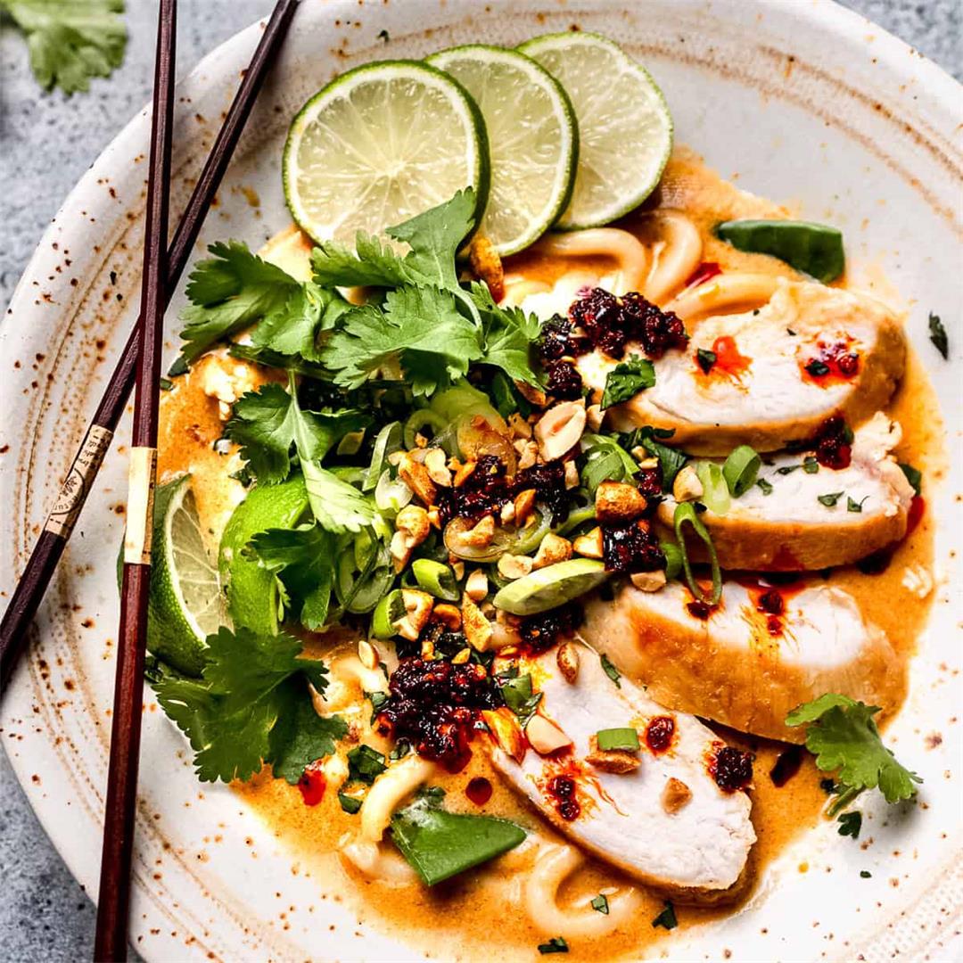 Easy Spicy Chicken & Peanut Butter Ramen