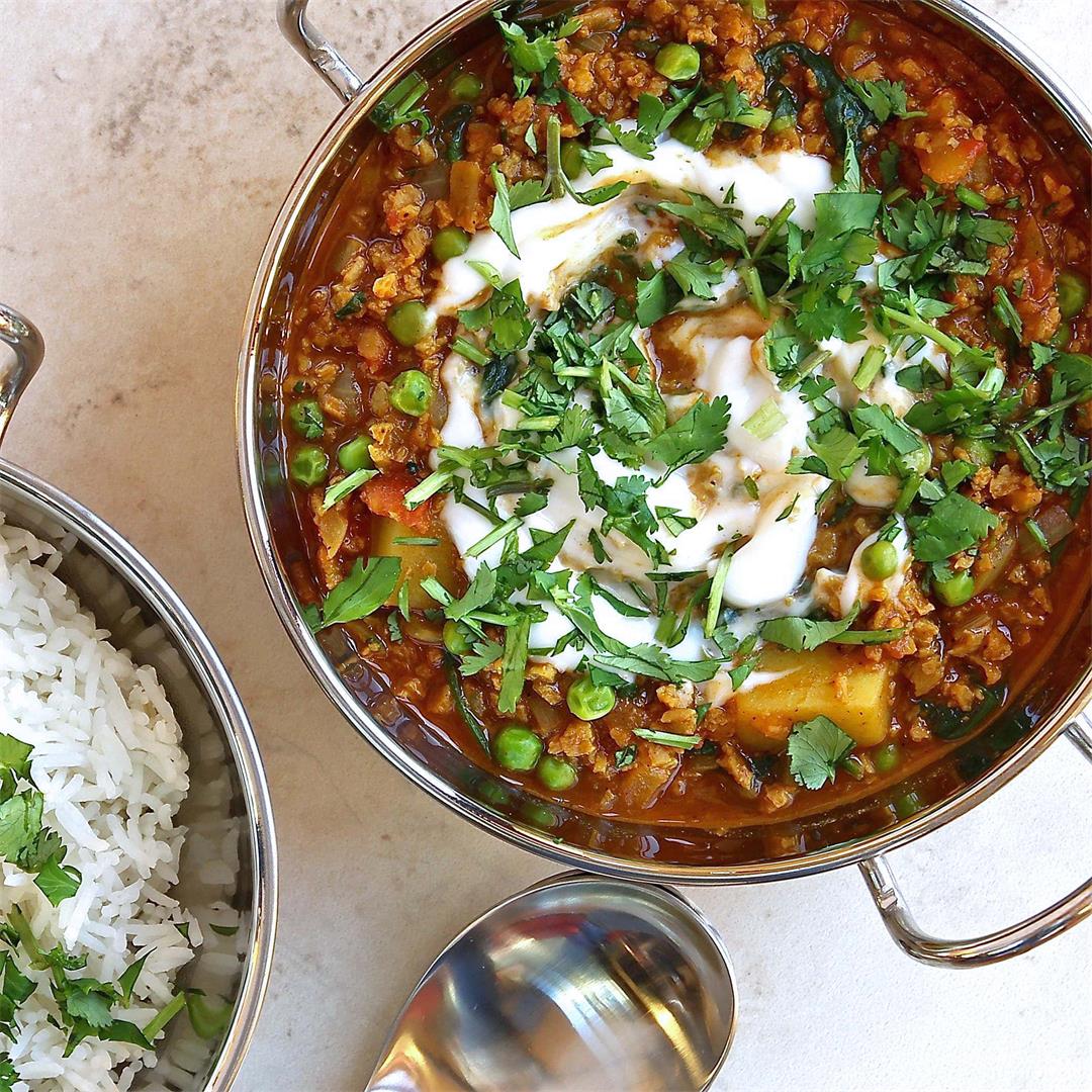 Vegan Keema with Peas ('Keema Matar')