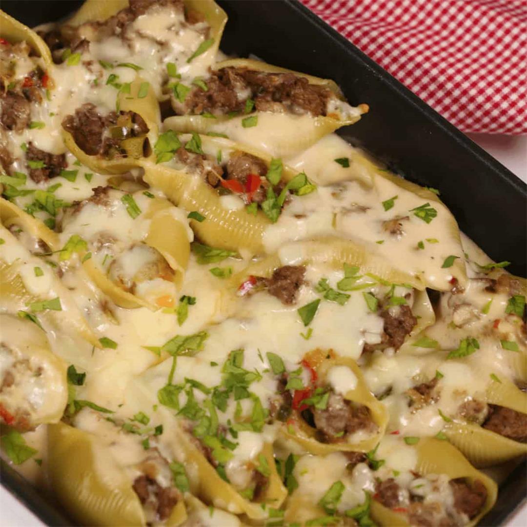 Philly Cheesesteak Stuffed Shells