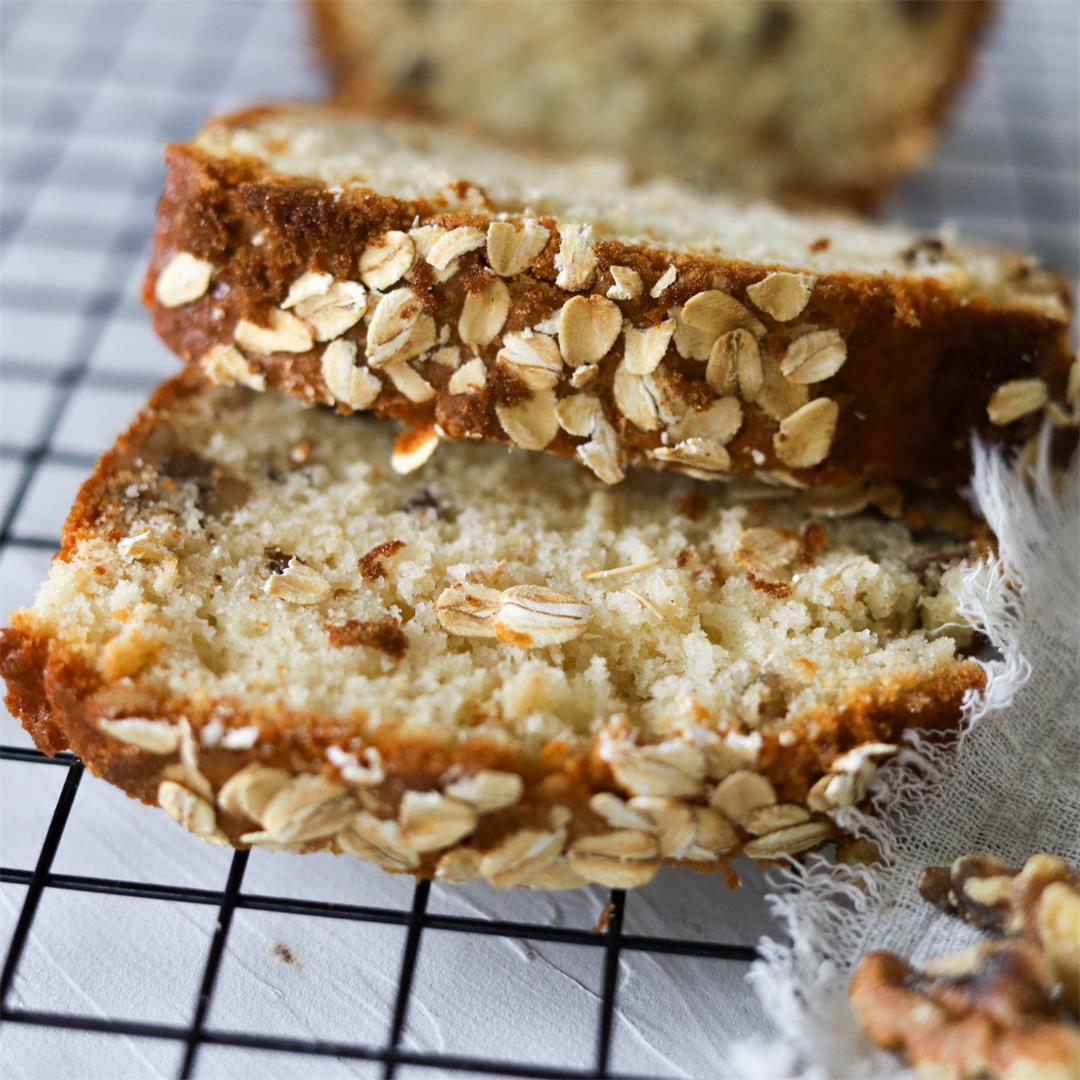 Easy Cake Mix Oatmeal Walnut Bread