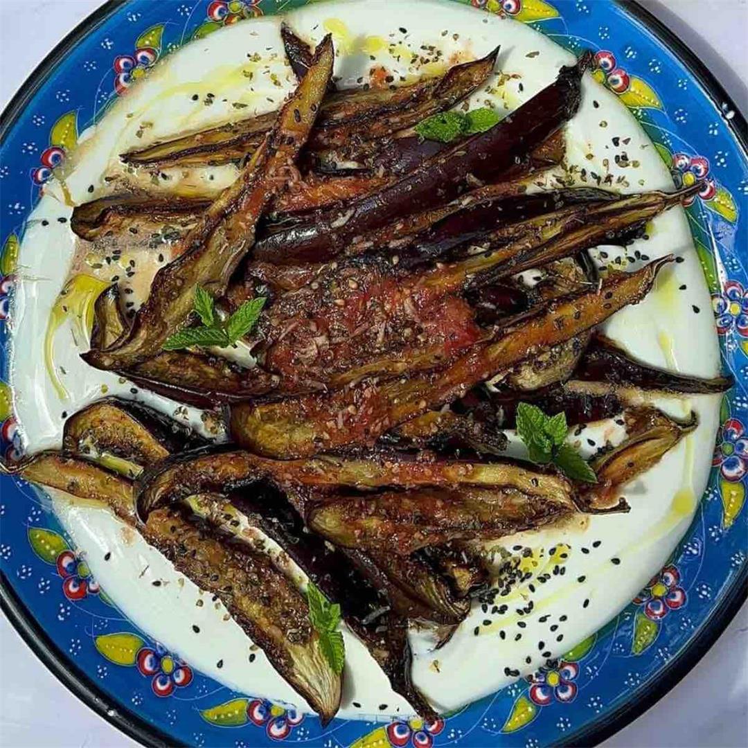 Roasted Eggplant with Yogurt Sauce