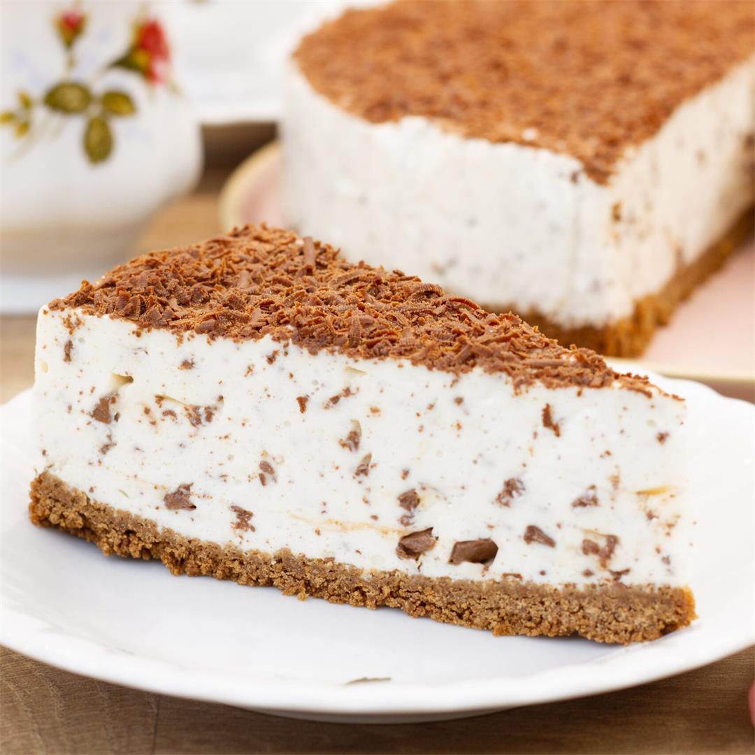 No-bake stracciatella cheesecake ⋆ MeCooks Blog