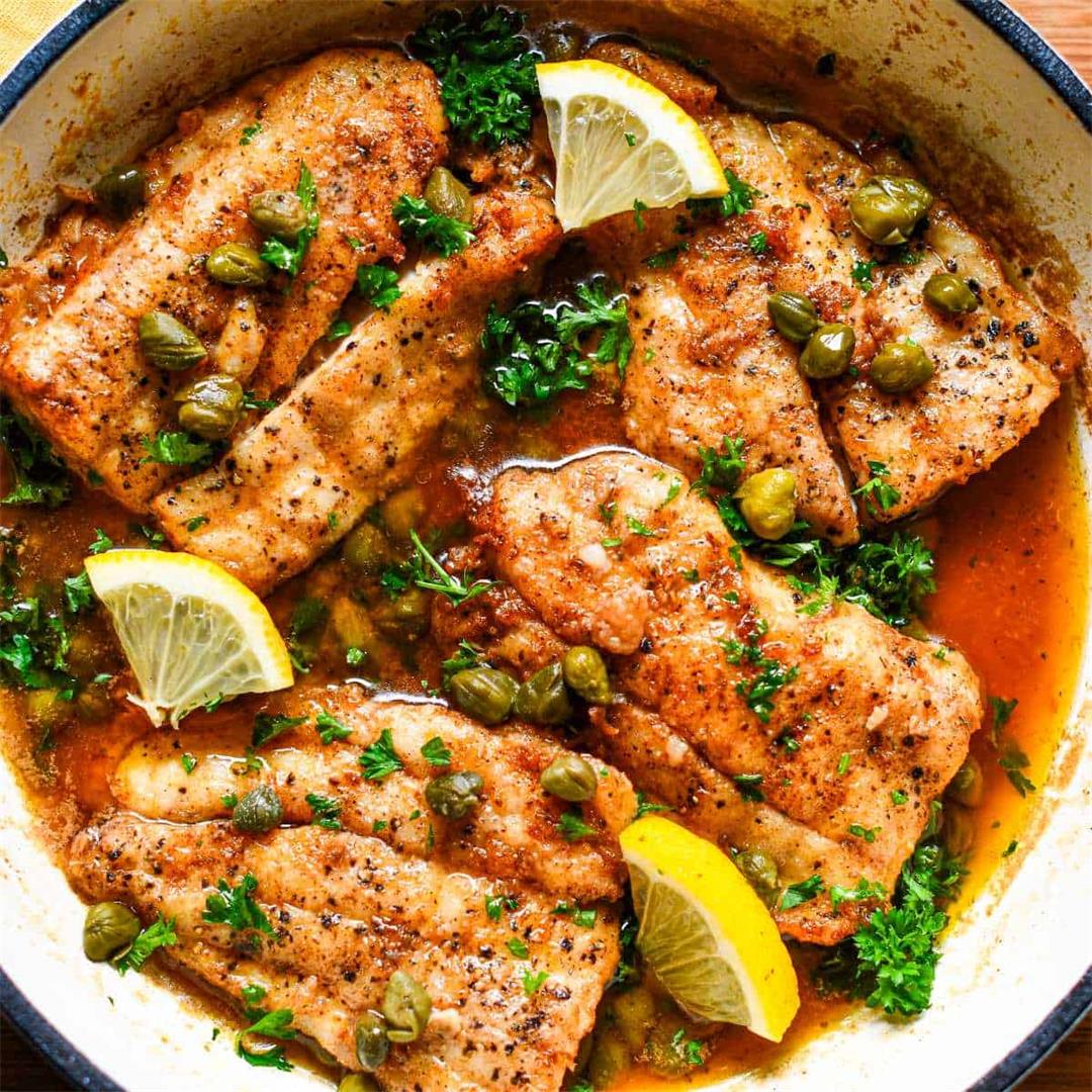 Speckled Trout Fish Piccata Recipe