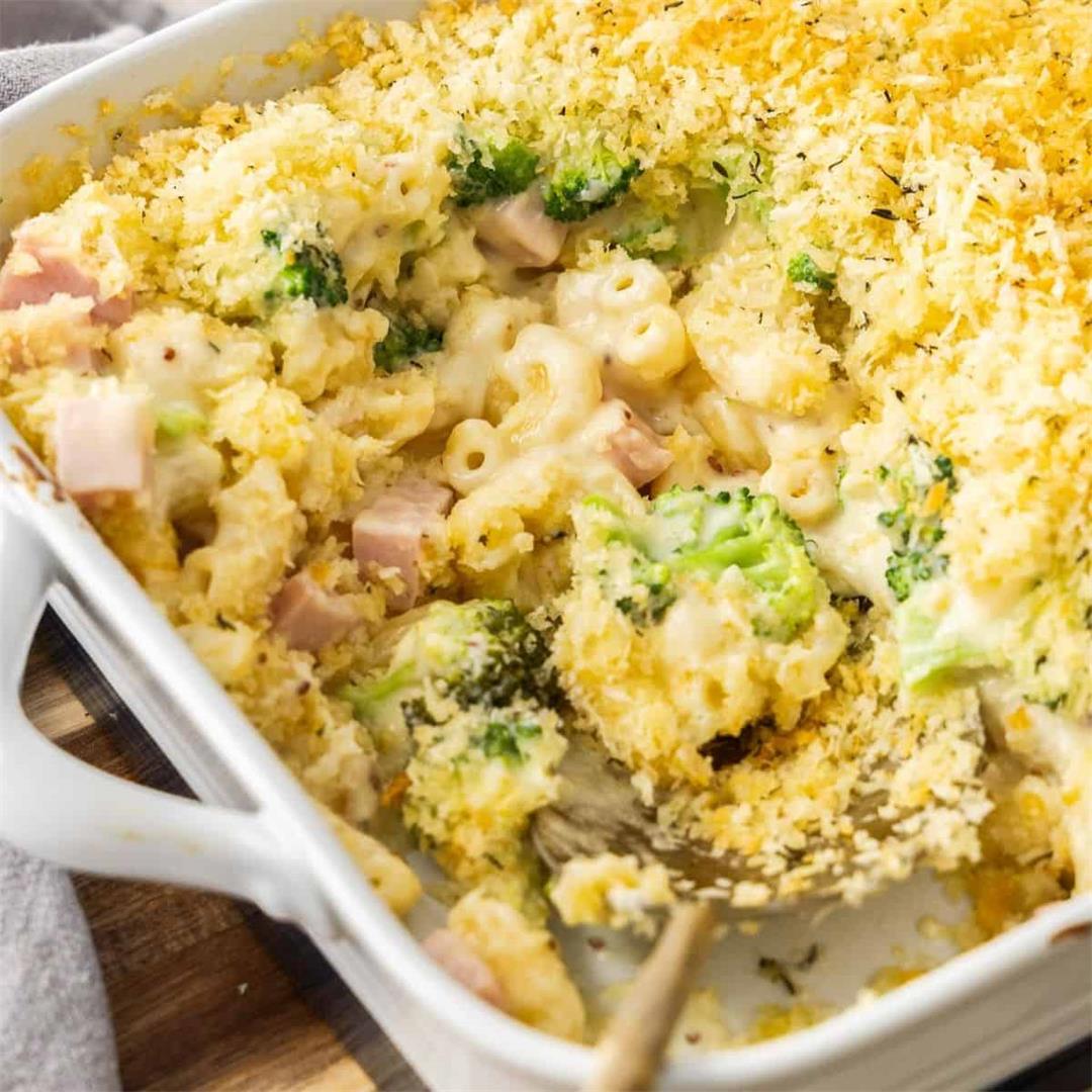 Creamy Ham Pasta Bake