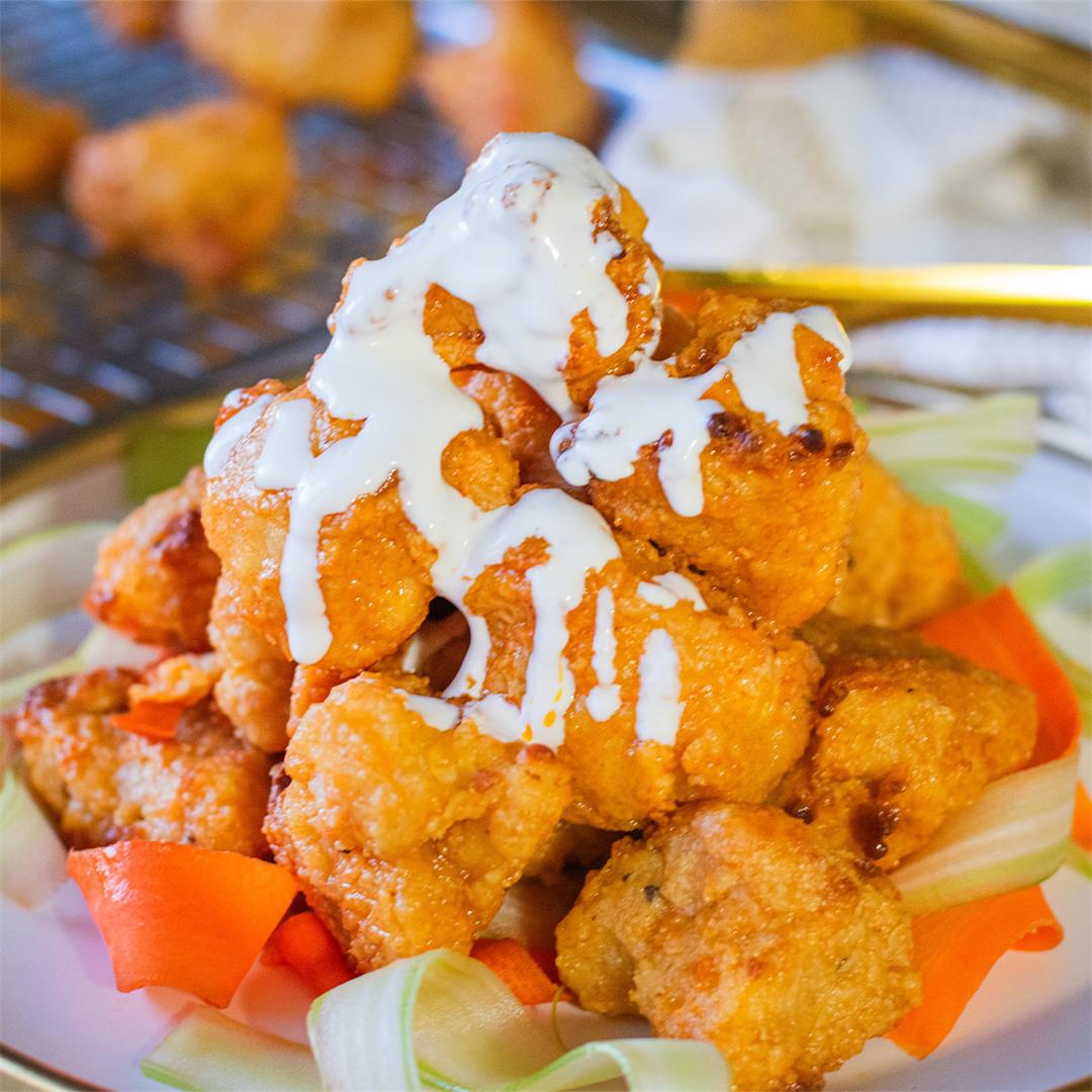 Air Fryer Buffalo Cauliflower