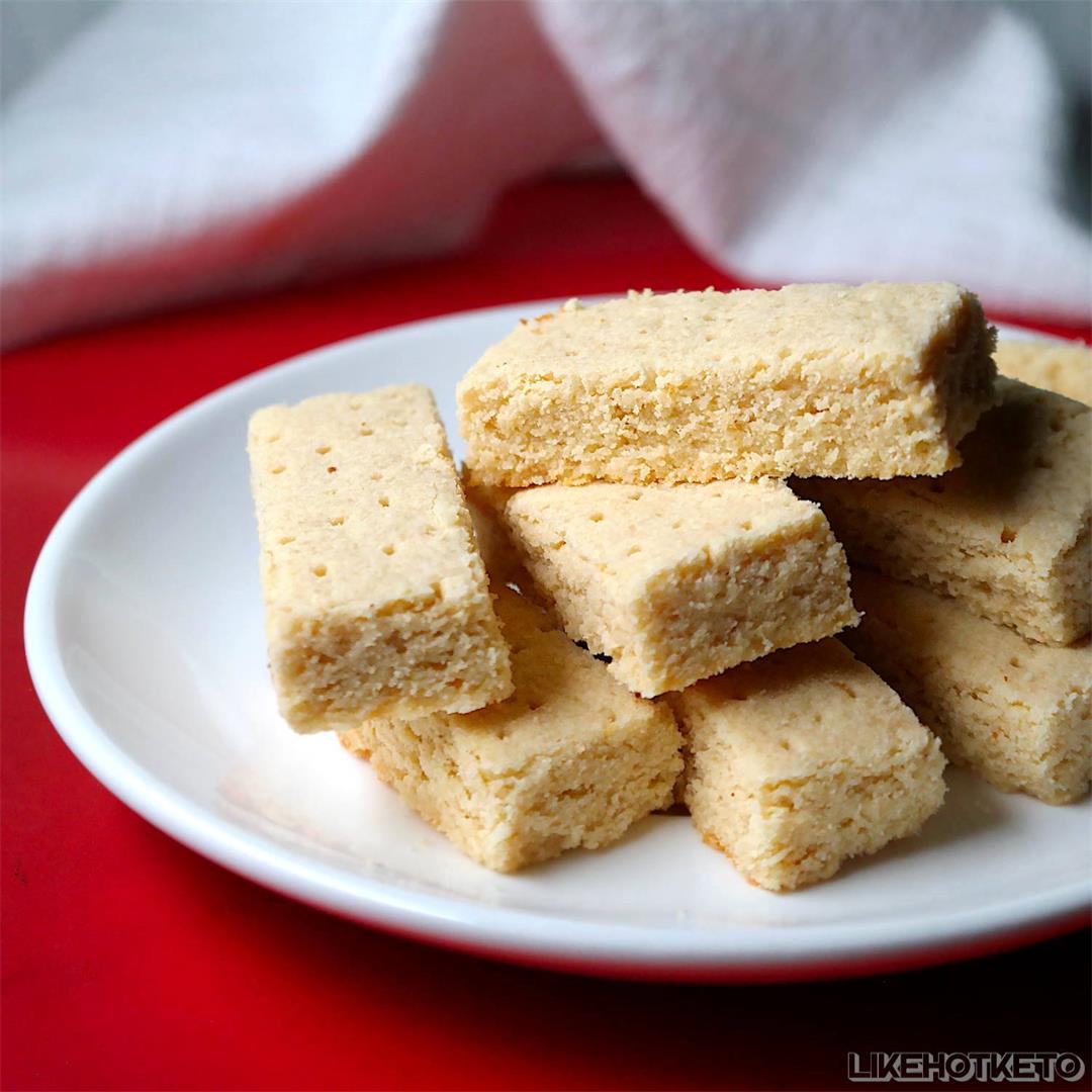 Keto Shortbread Cookies (4 Ingredients!)