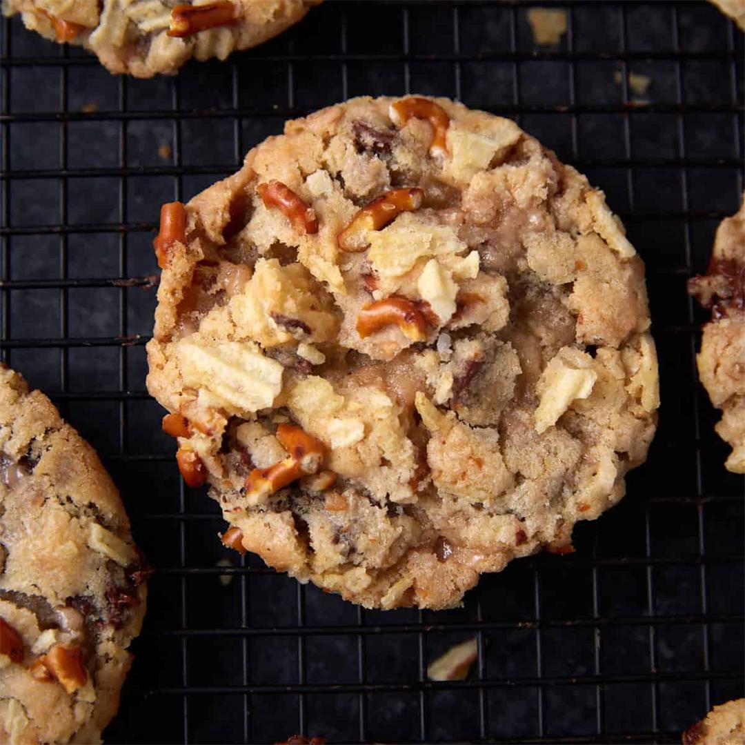 Sweet and Salty Kitchen Sink Cookies