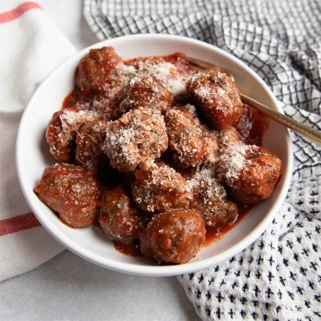 Baked Bison Meatballs