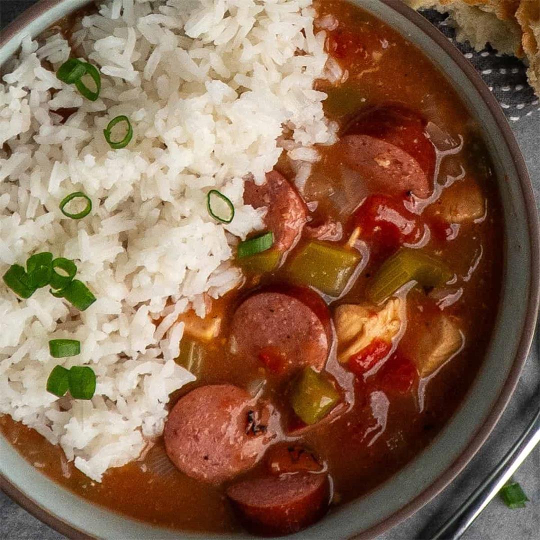 Slow Cooker Gumbo with Chicken and Sausage