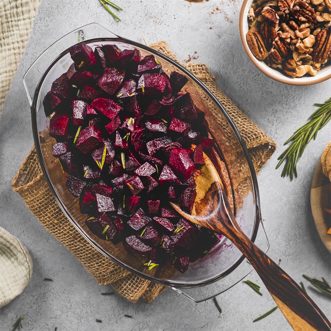 Rosemary & Cinnamon Balsamic Glazed Beets