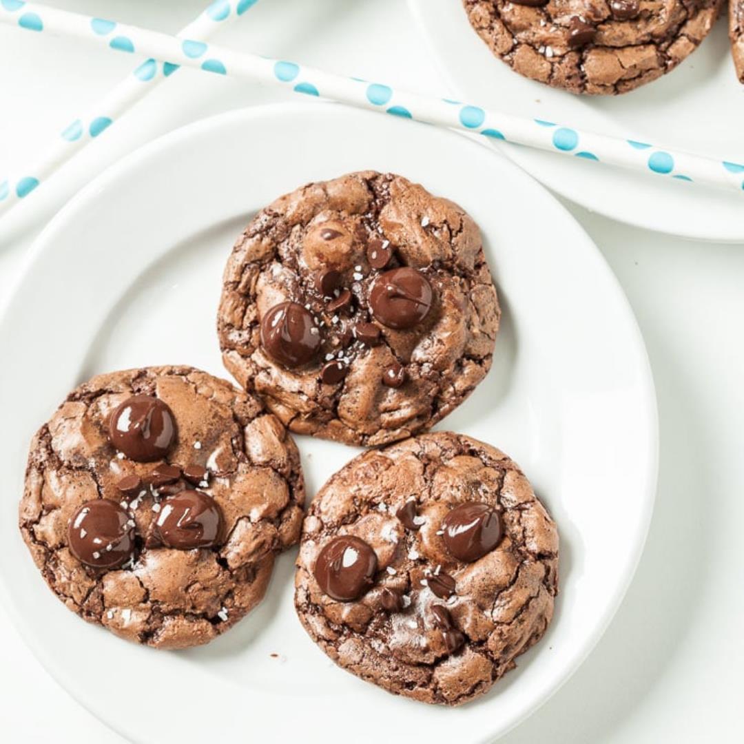 Double Dark Chocolate Chip Cookies