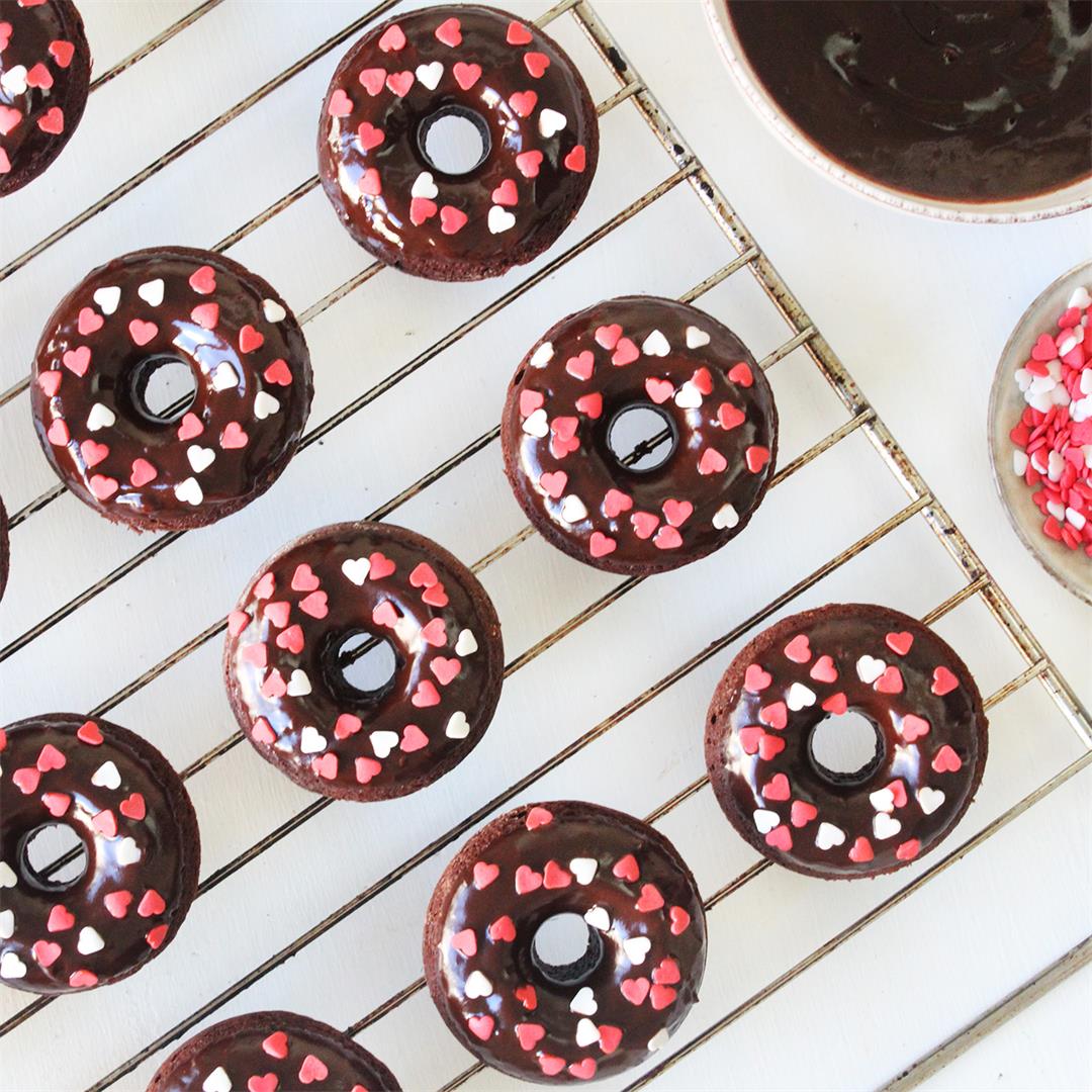 Chocolate baked donuts