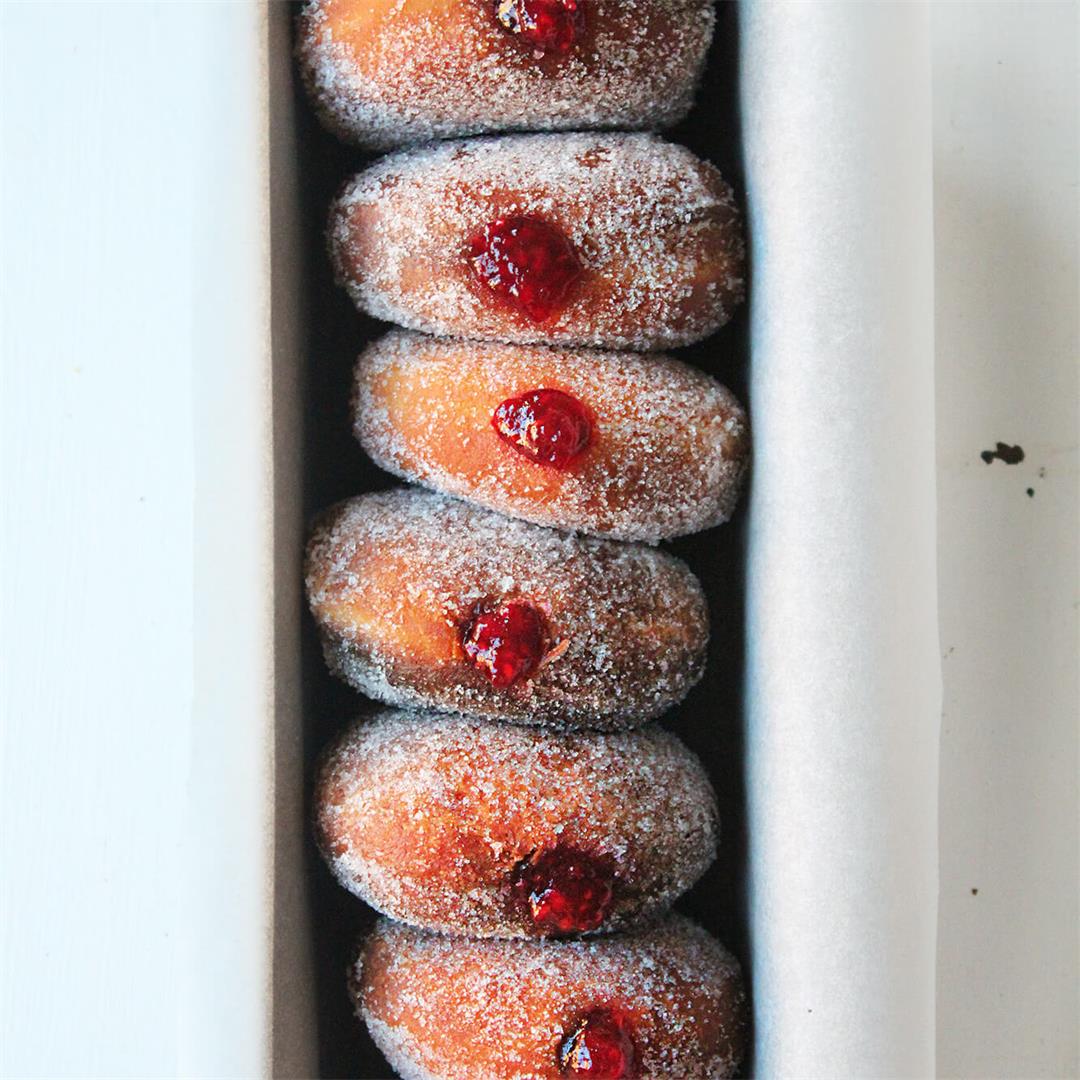 Jam filled doughnuts