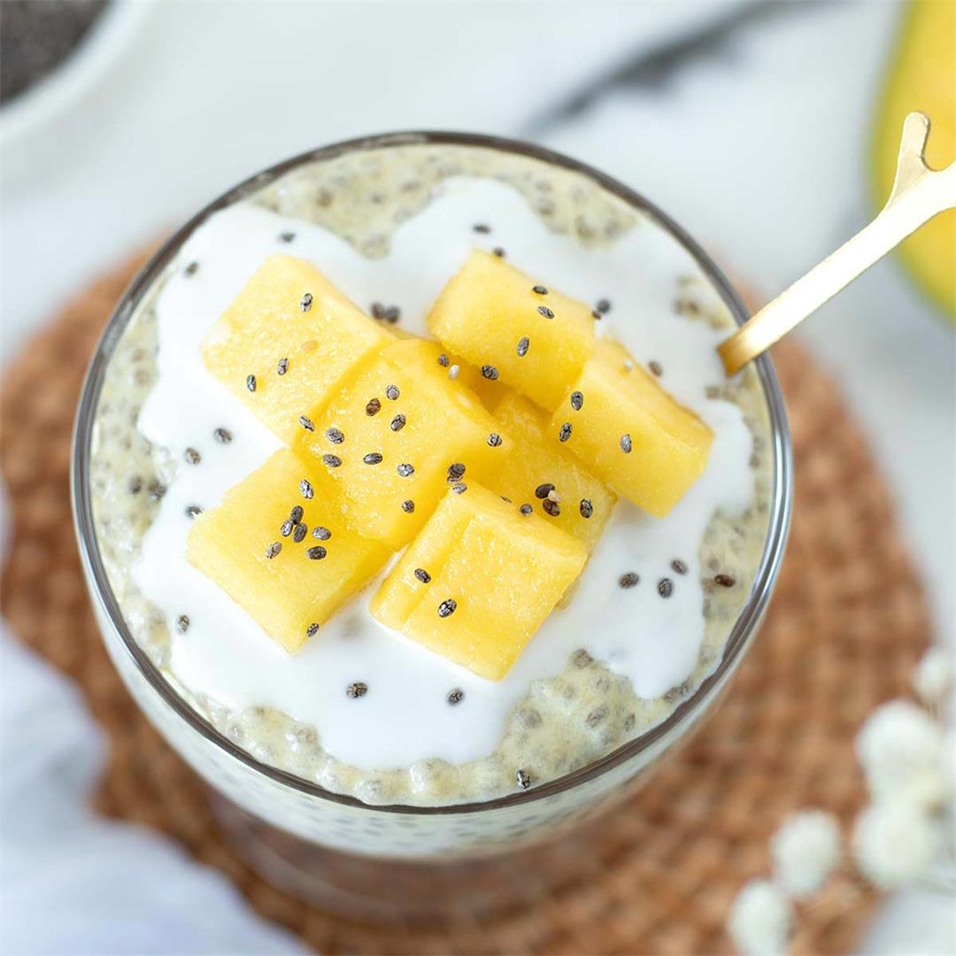 Mango Coconut Chia Pudding