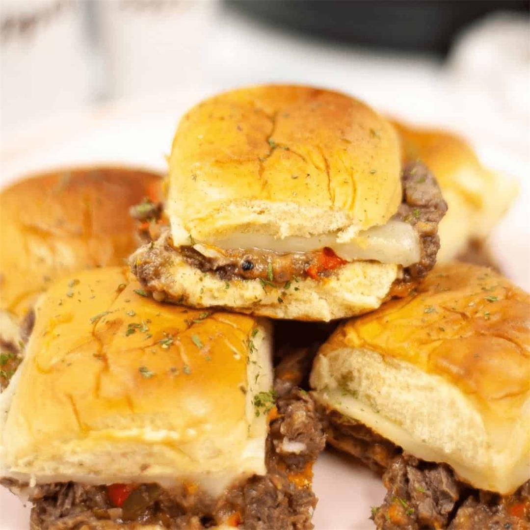 Instant Pot Steak Sliders with Cheese