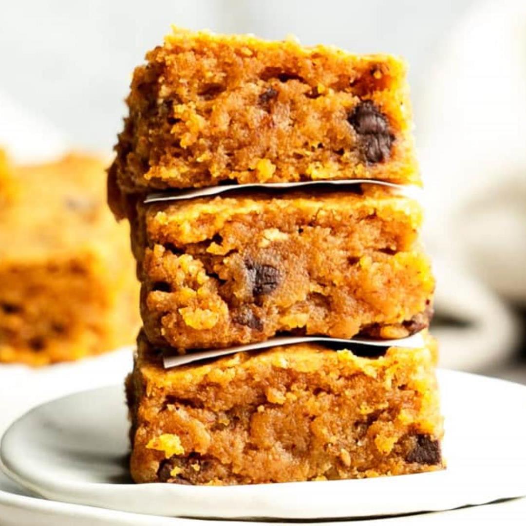 Sweet Potato Blondies With Tahini & Chocolate Chips