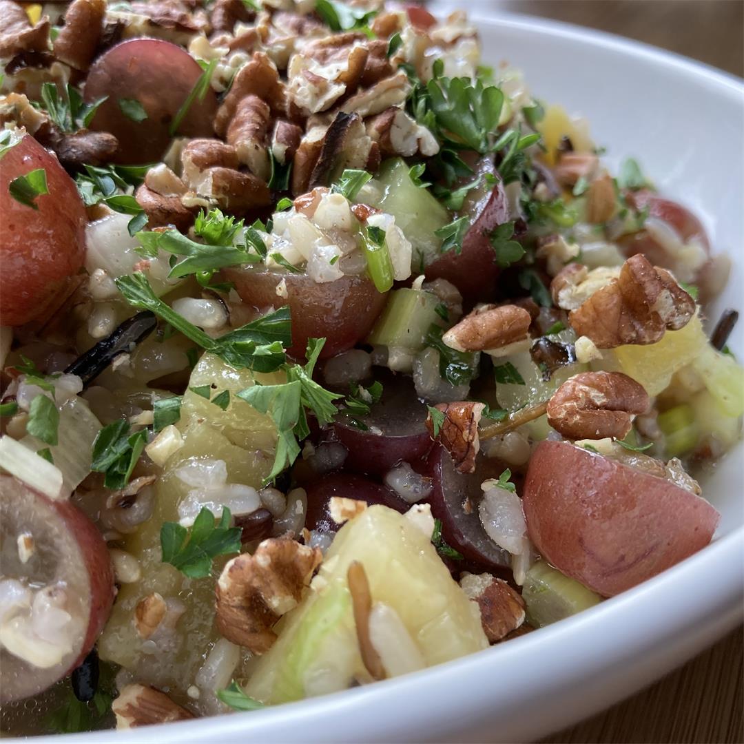 Wild Rice Salad with Pineapple and Grapes