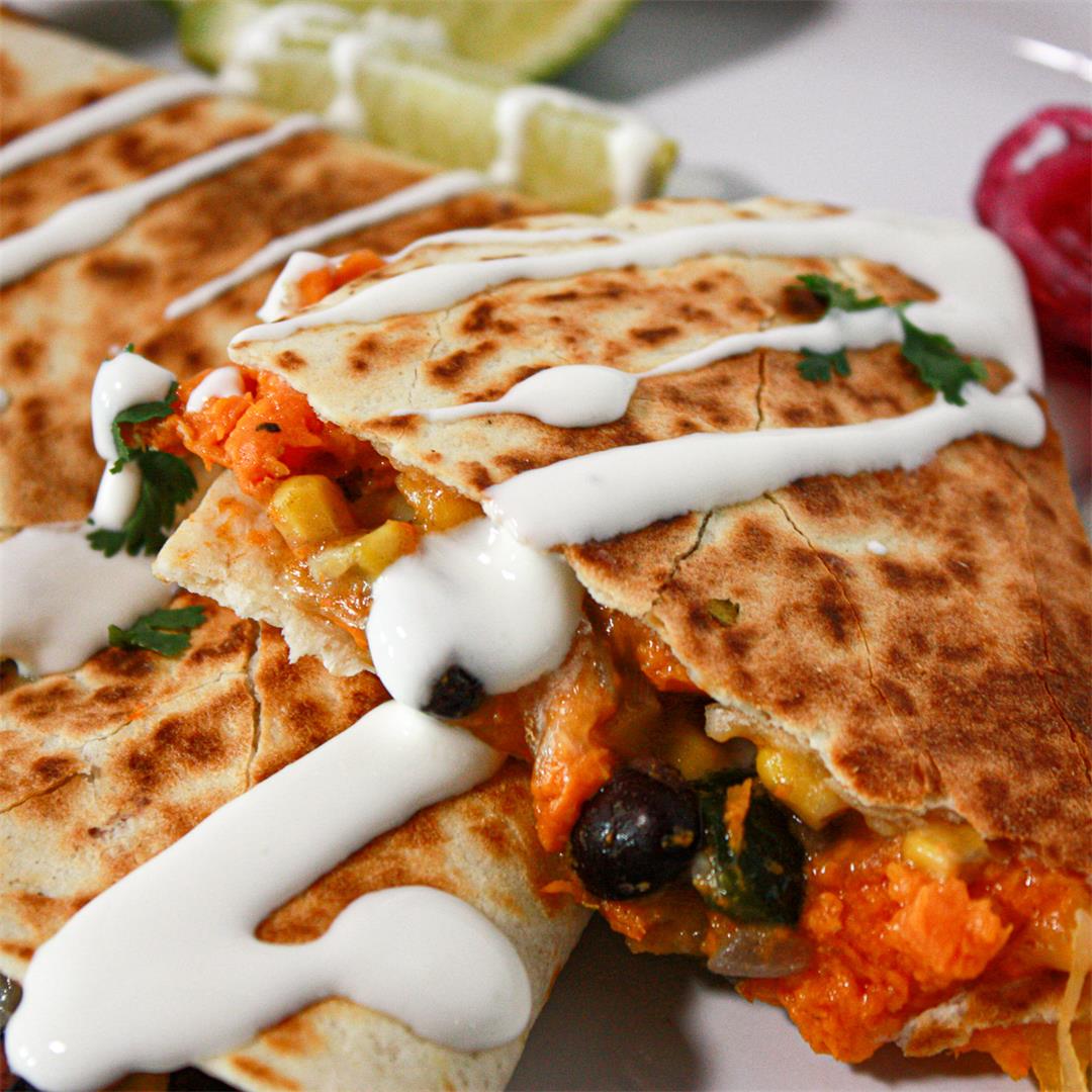 Sweet Potato and Black Bean Quesadillas