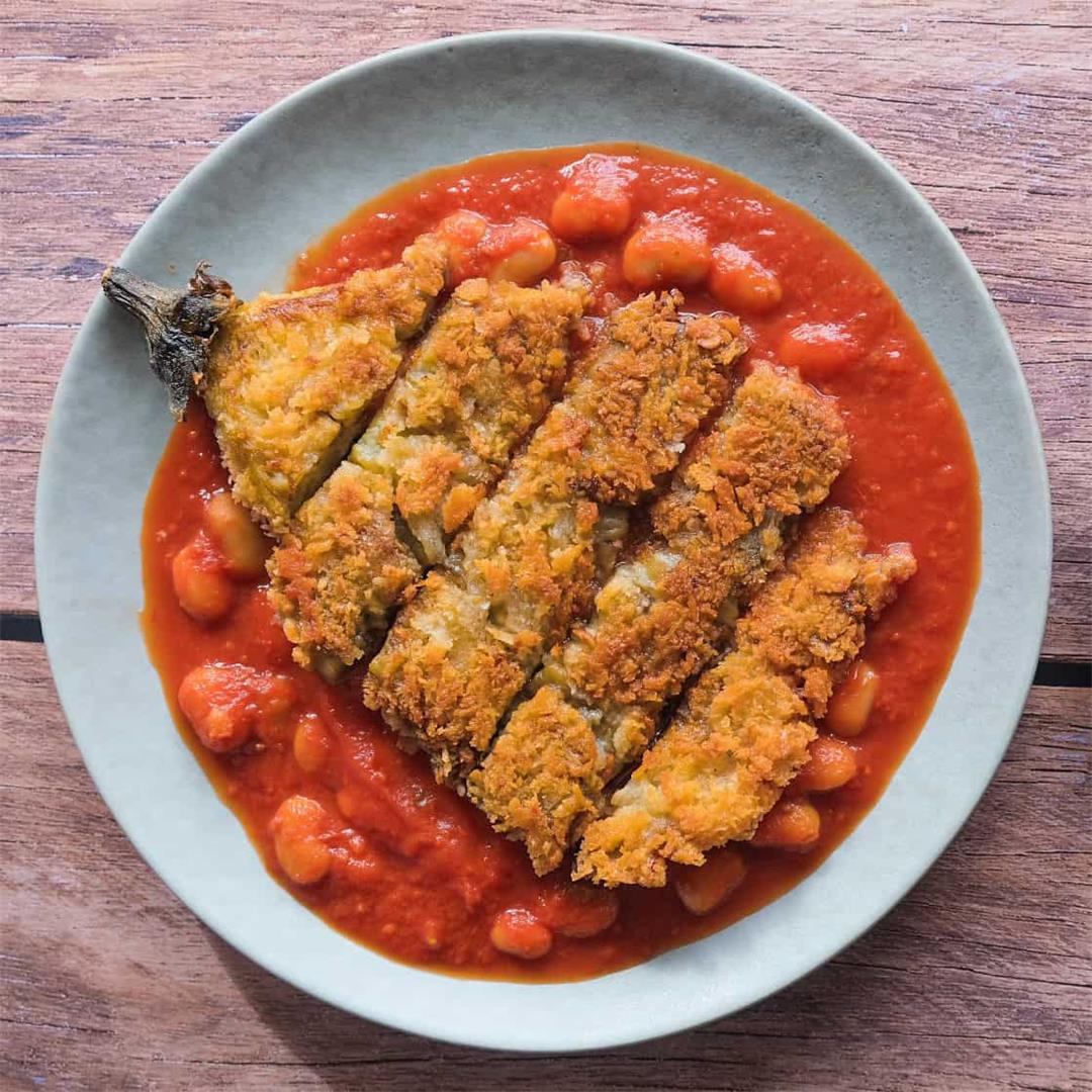 Vegan Aubergine Schnitzel