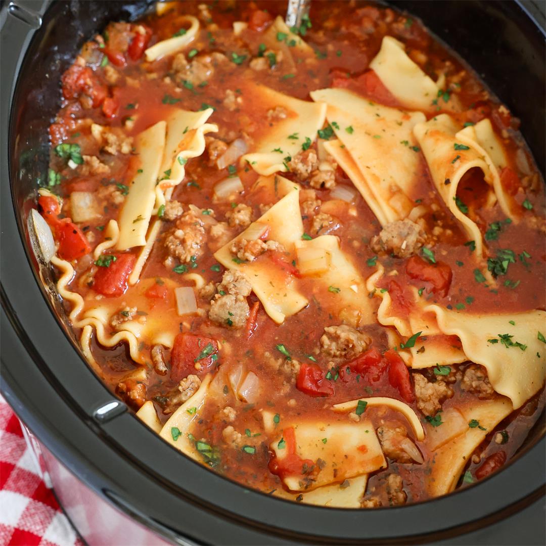 Crockpot Lasagna Soup