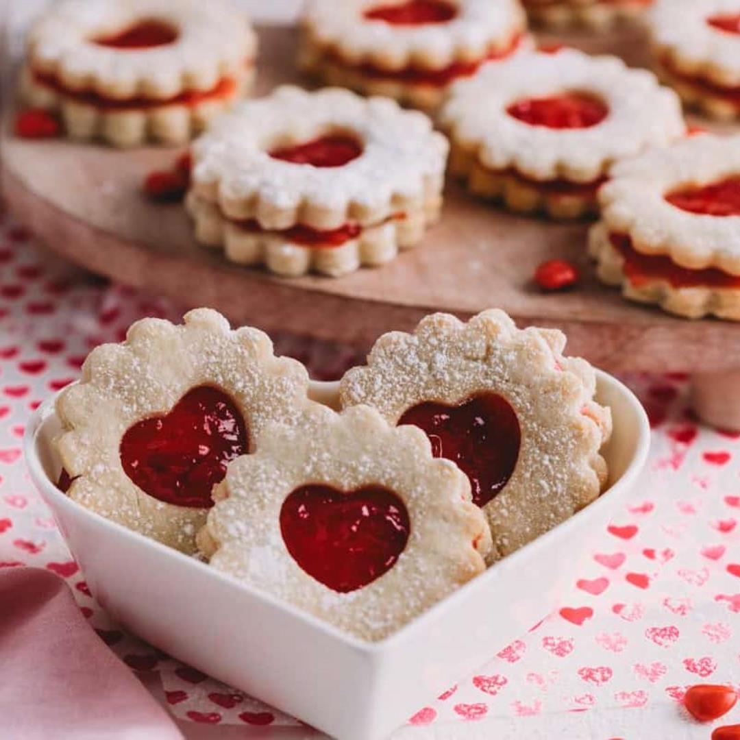 Easy Homemade Shortbread Strawberry Jam Cookies