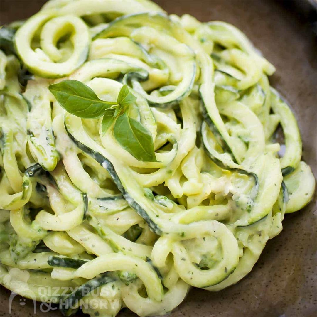 Creamy Avocado Sauce For Zucchini Noodles