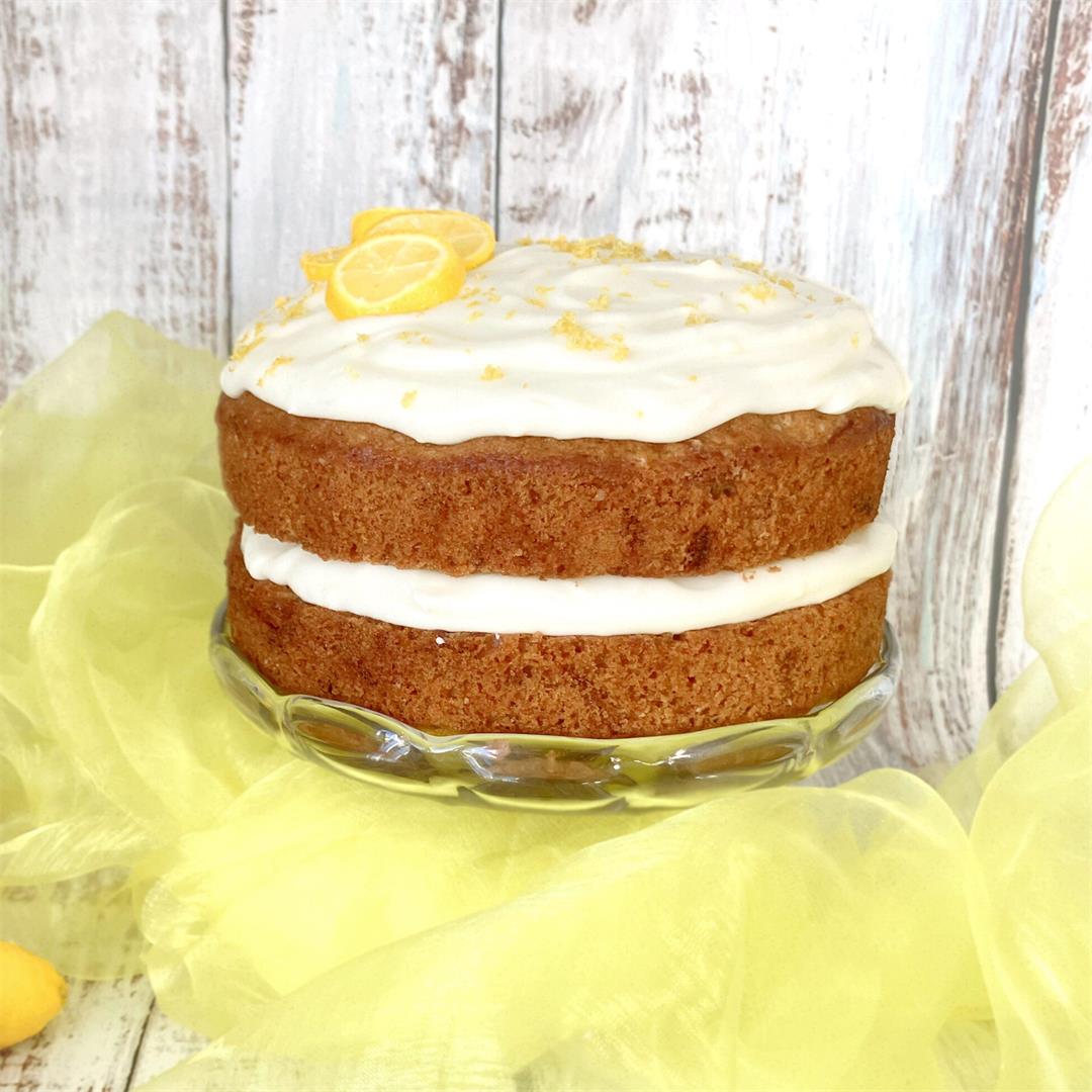 Brown Sugar Spelt Carrot Cake (Lemon Cream Cheese Frosting)