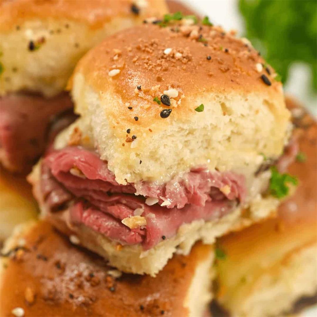 Roast Beef Sliders with Dijon Sauce