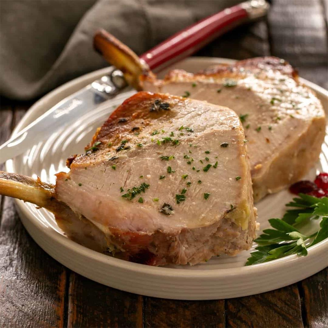 Crown Roast of Pork with Apple Stuffing