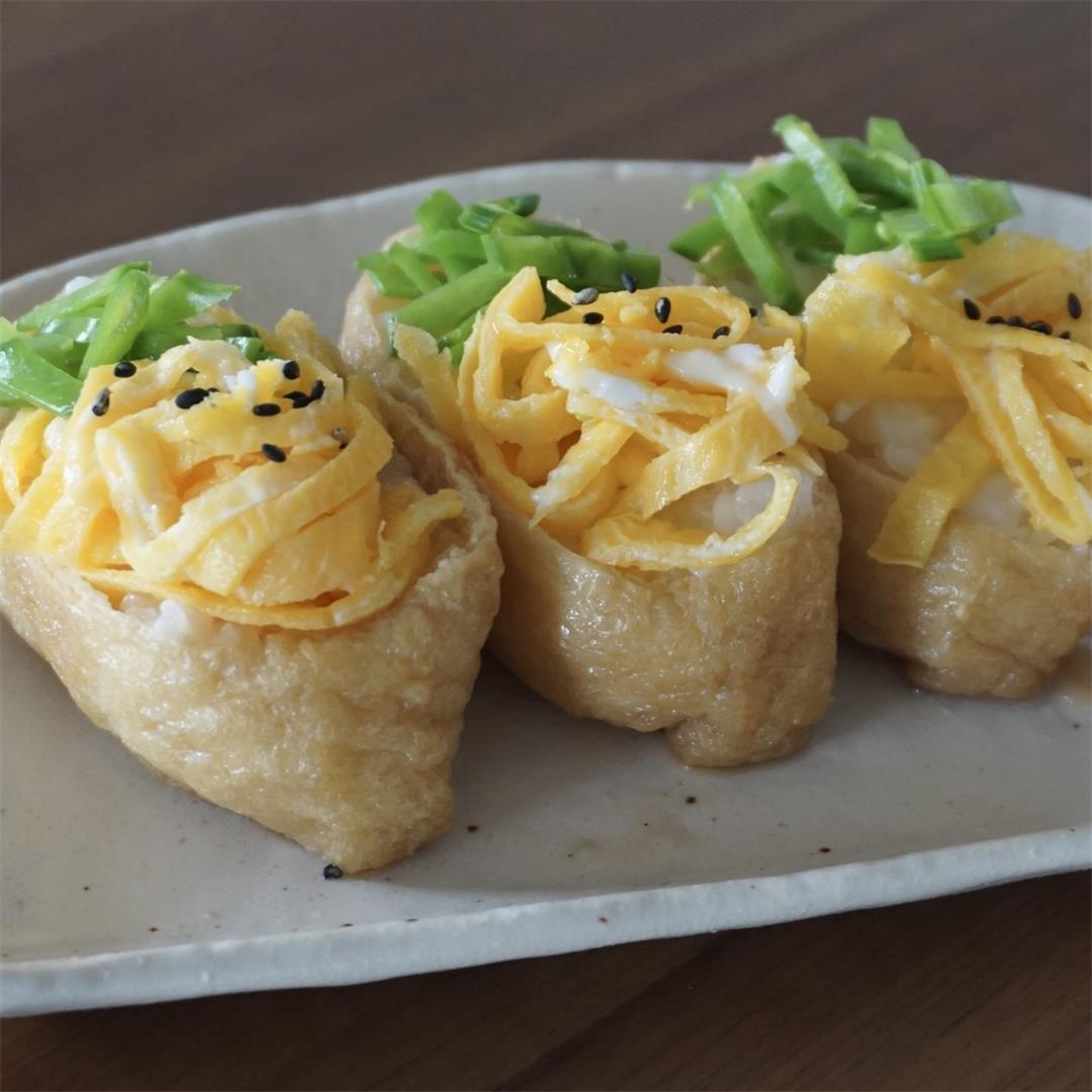 Inarizushi recipe (Sushi rice wrapped in juicy fried tofu)