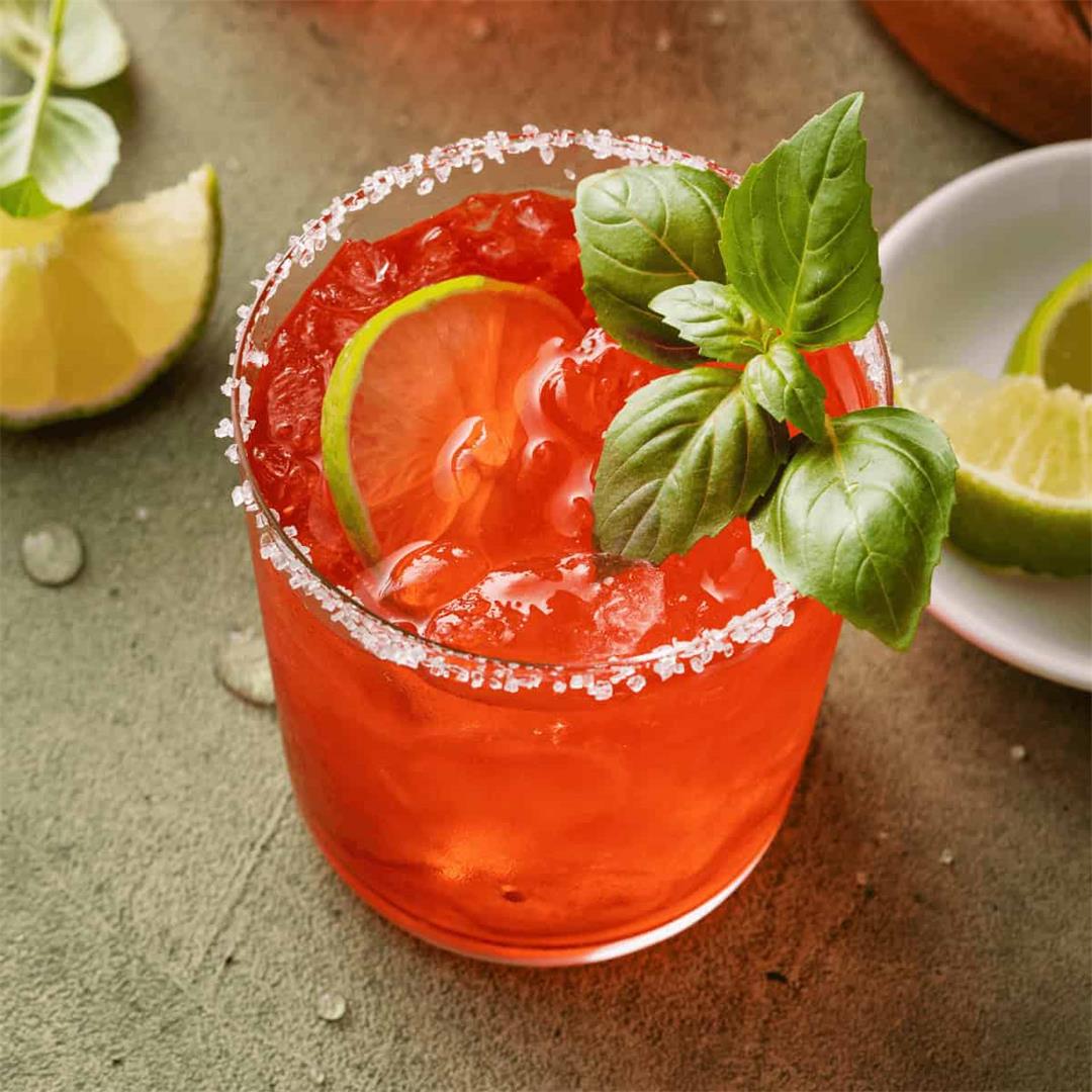 Strawberry Basil Margarita