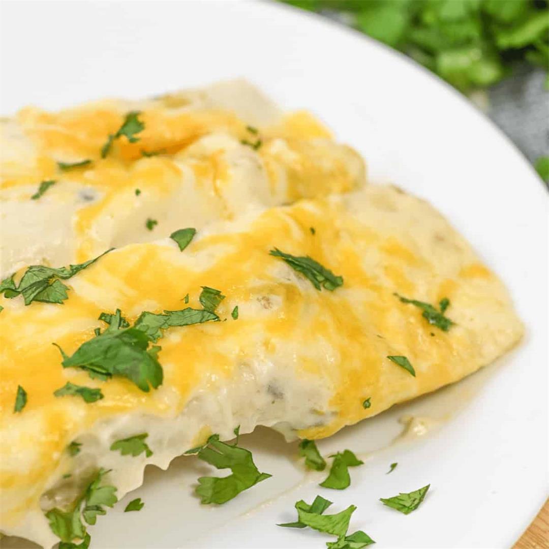 Sour Cream Chicken Enchiladas