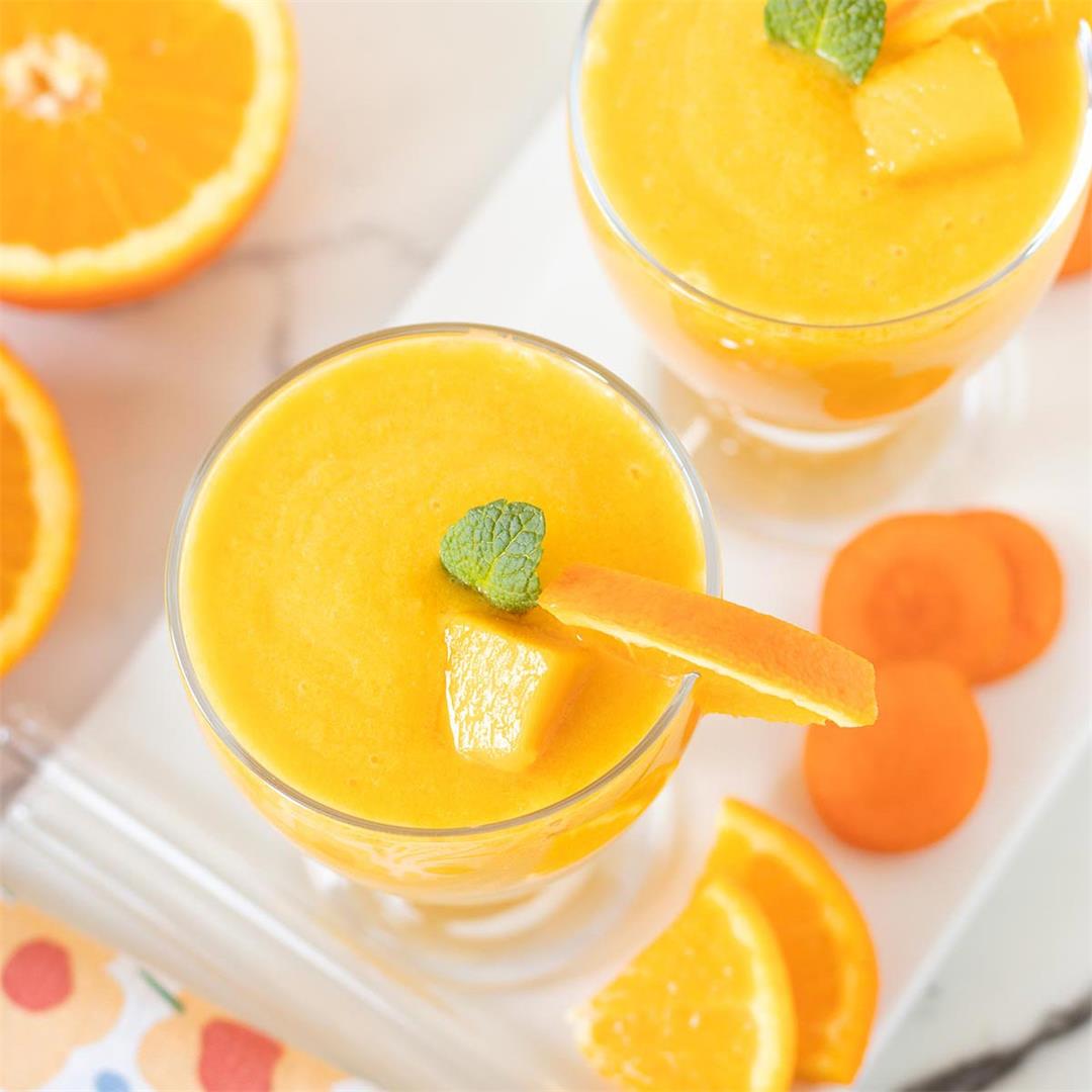 Mango Orange Smoothie (No Banana)