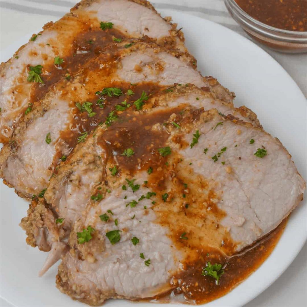 Crock Pot Pork Tenderloin with Parmesan Sauce