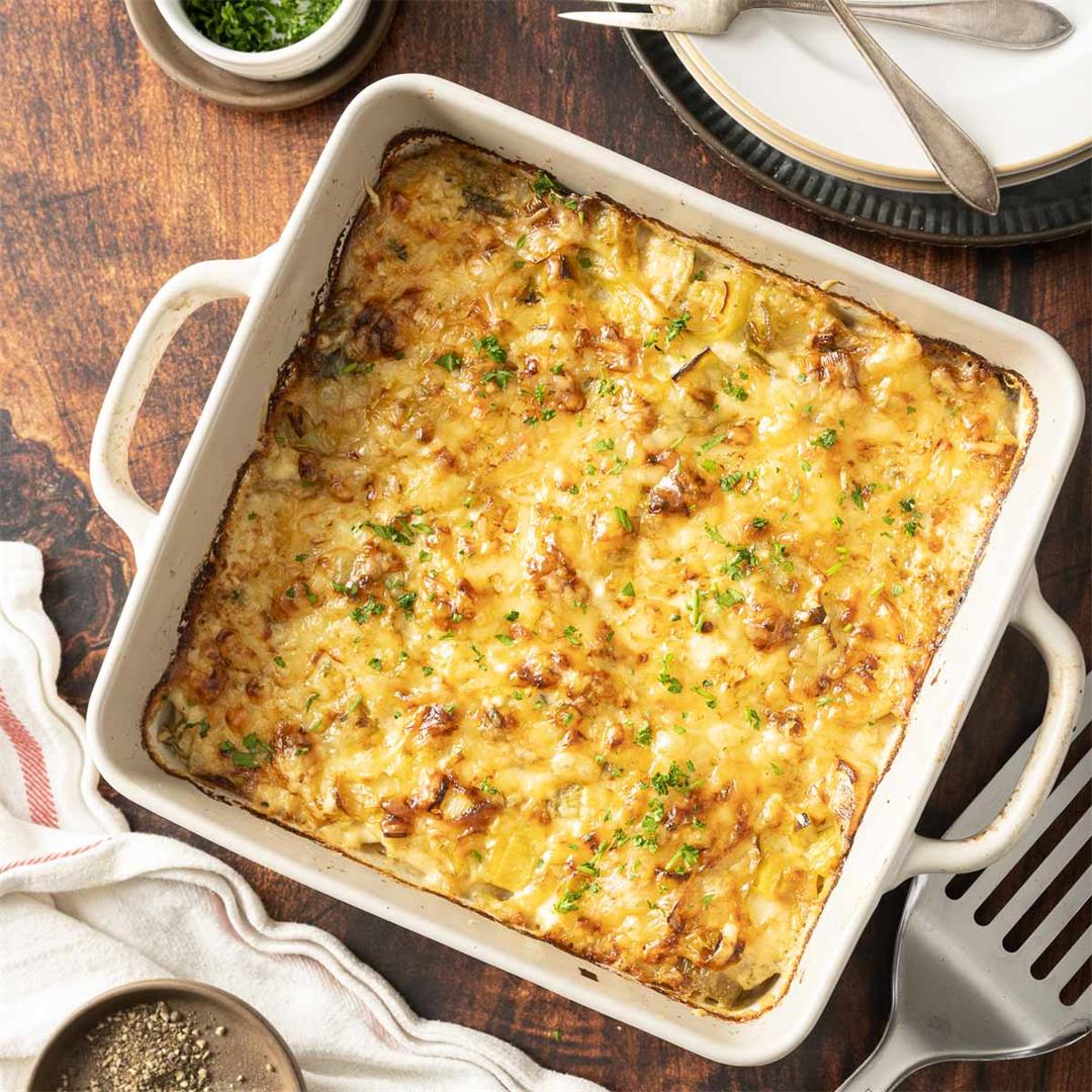 Potato Gratin with Leeks